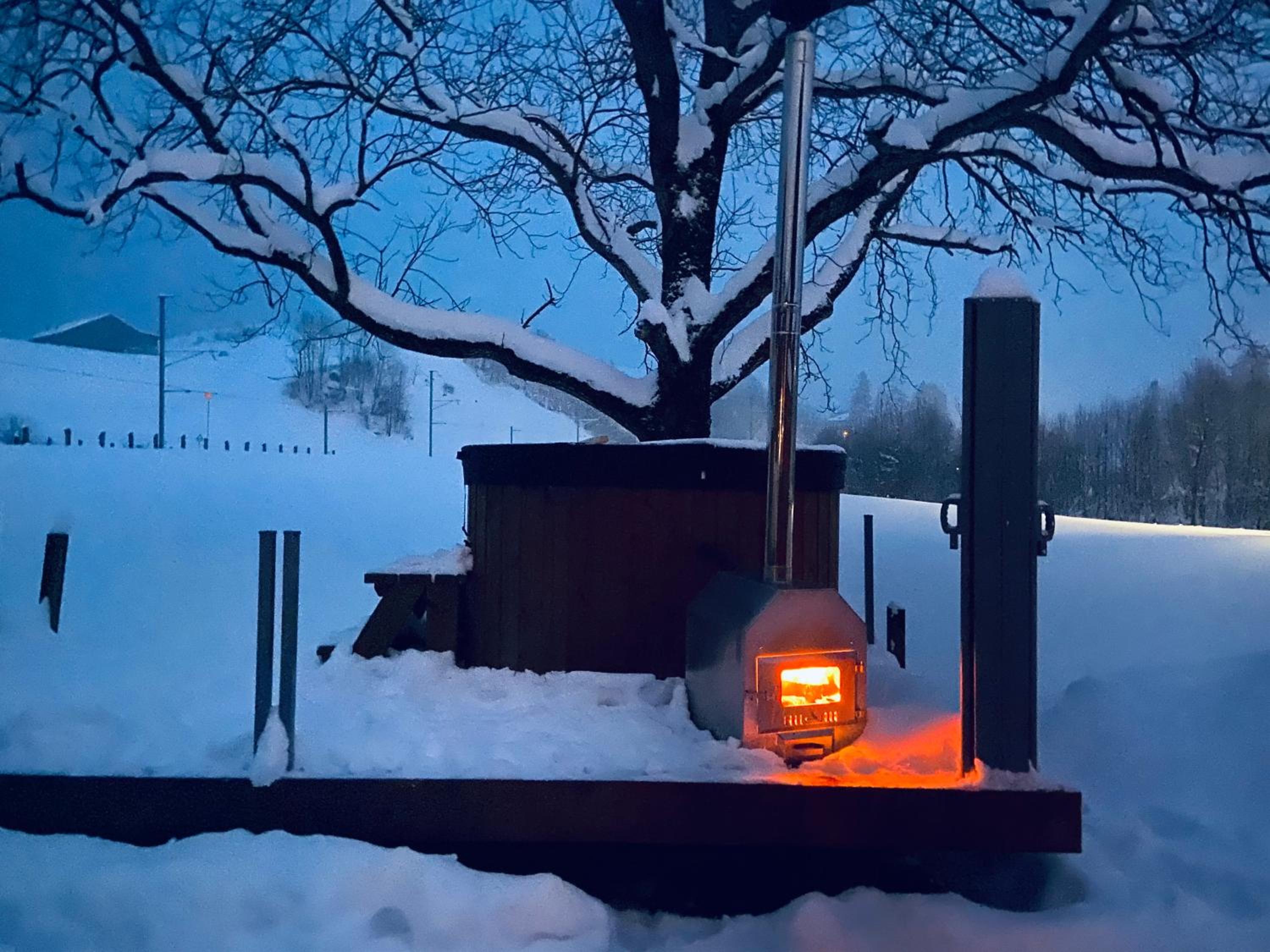 Glarner Spa I Private Sauna & Hot Tub & Alps View