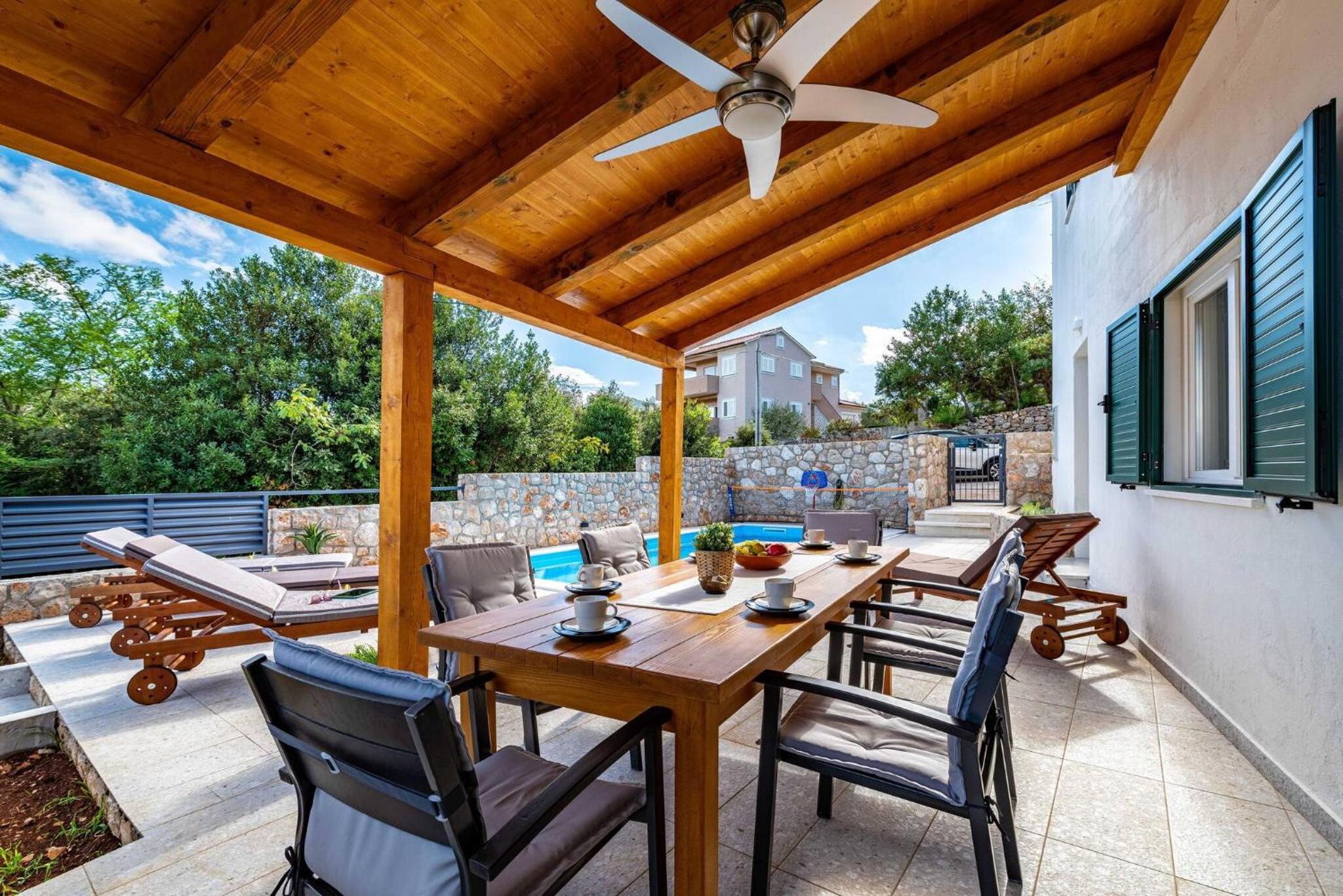 MY DALMATIA - Sea view villa Nana with private heated pool view 4