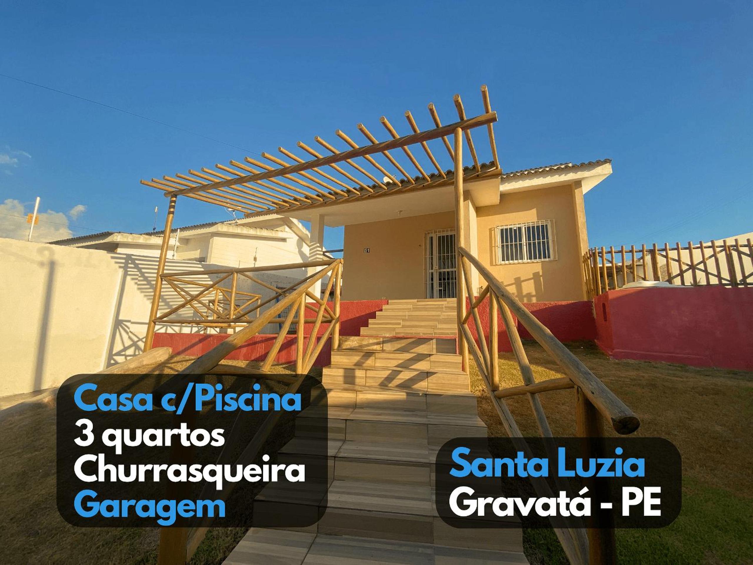 Linda Casa Piscina 3 Qts ao lado Rod Luiz Gonzaga