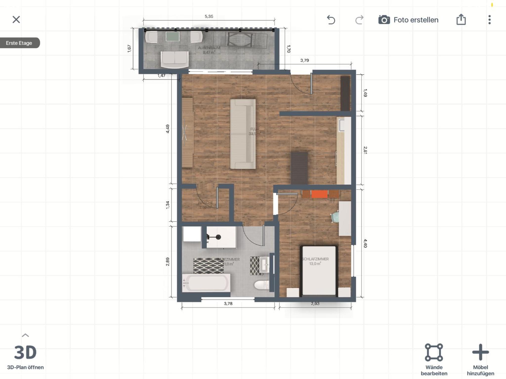No 20 - gemütliche 2 Zimmer Whg, Küche, Balkon, Badewanne, Parkplatz
