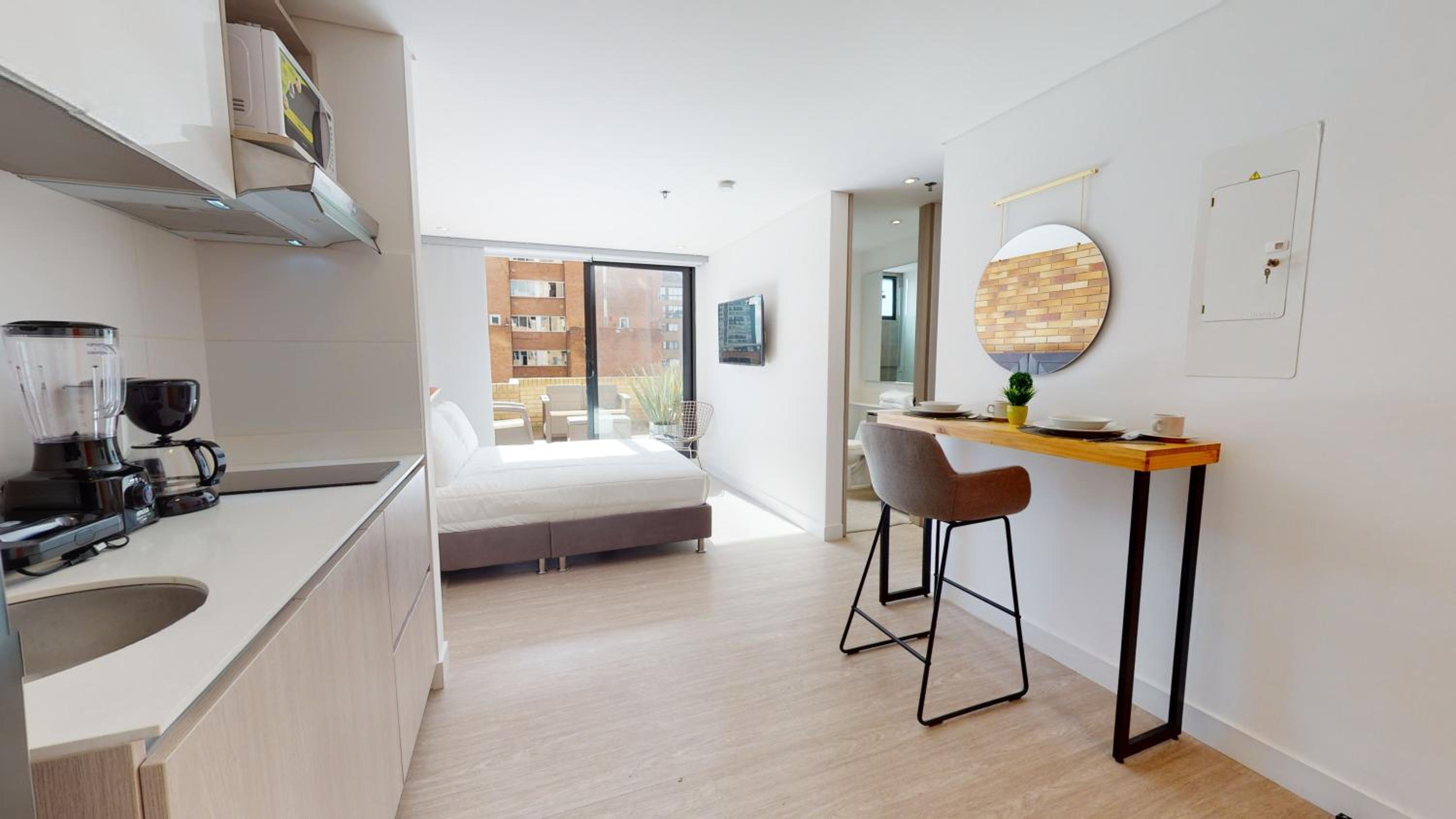 501 Loft con terraza privada en chapinero