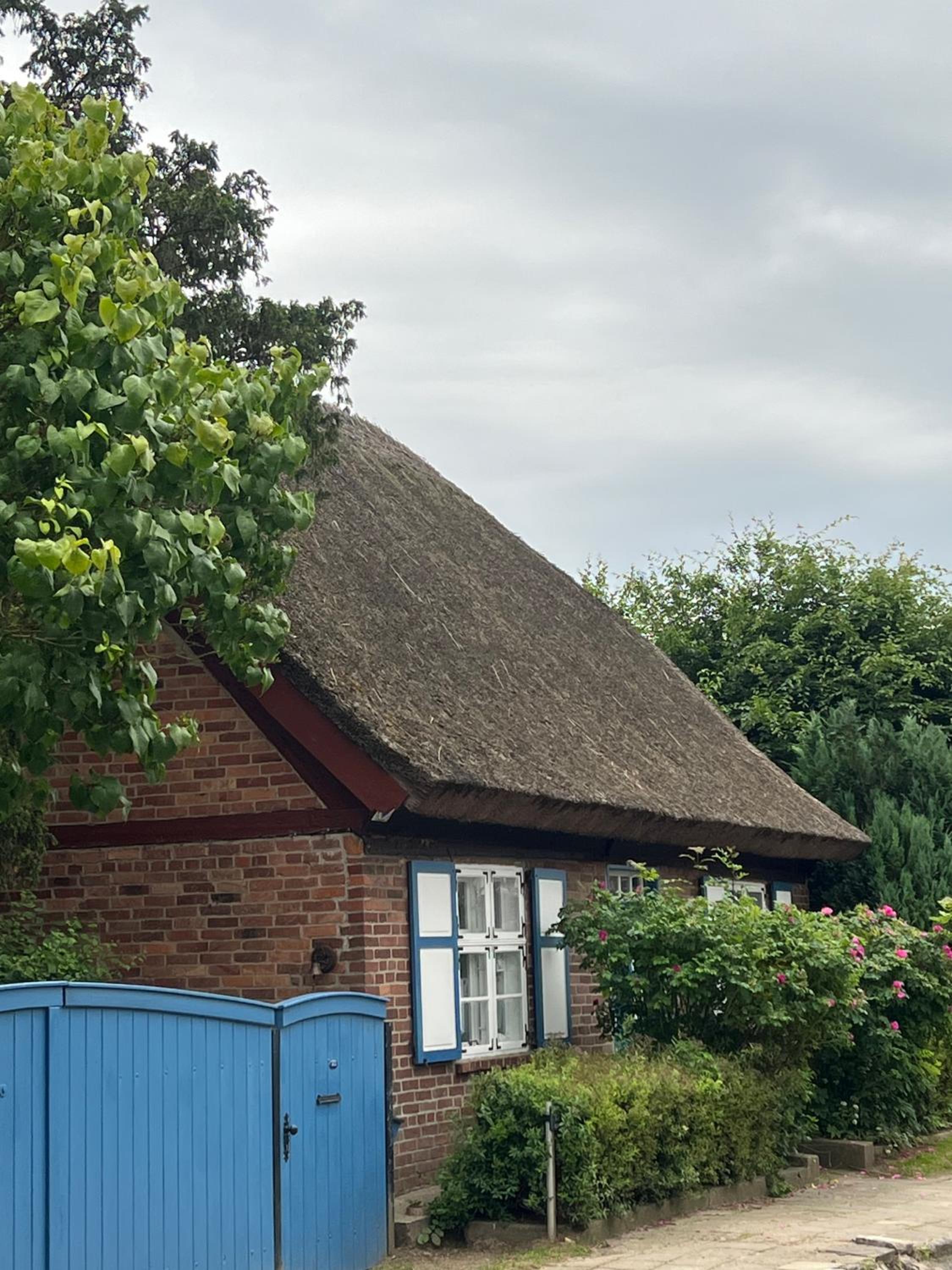 Alte Kate mit Bau-& Zirkuswagen im Gartenidyll in Putbus OT Kasnevitz