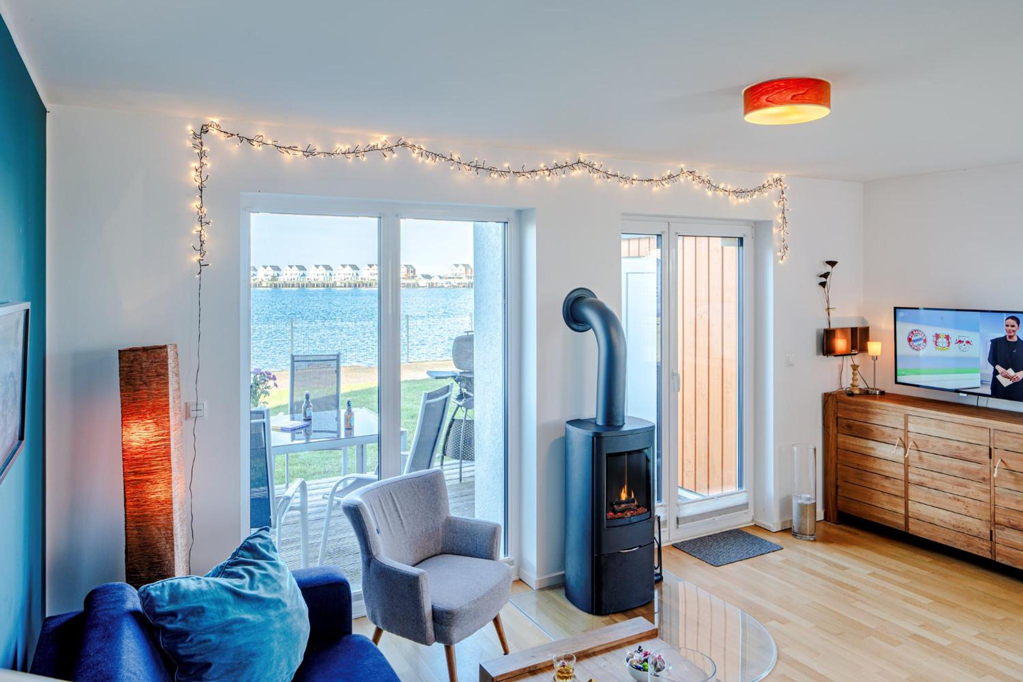 Ferienhaus Am MEER by Seeblick Ferien ORO, direkte Wasserlage,Sauna,Kamin