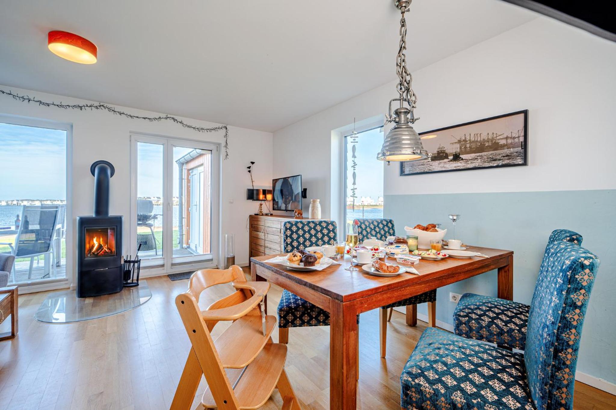 Ferienhaus Am MEER by Seeblick Ferien ORO, direkte Wasserlage,Sauna,Kamin