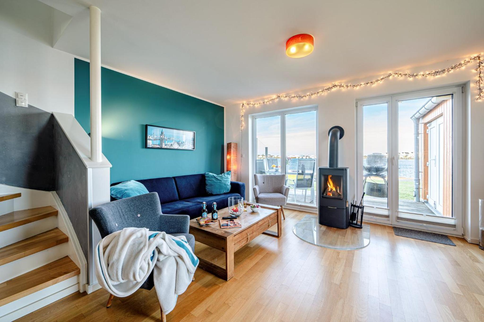 Ferienhaus Am MEER by Seeblick Ferien ORO, direkte Wasserlage,Sauna,Kamin