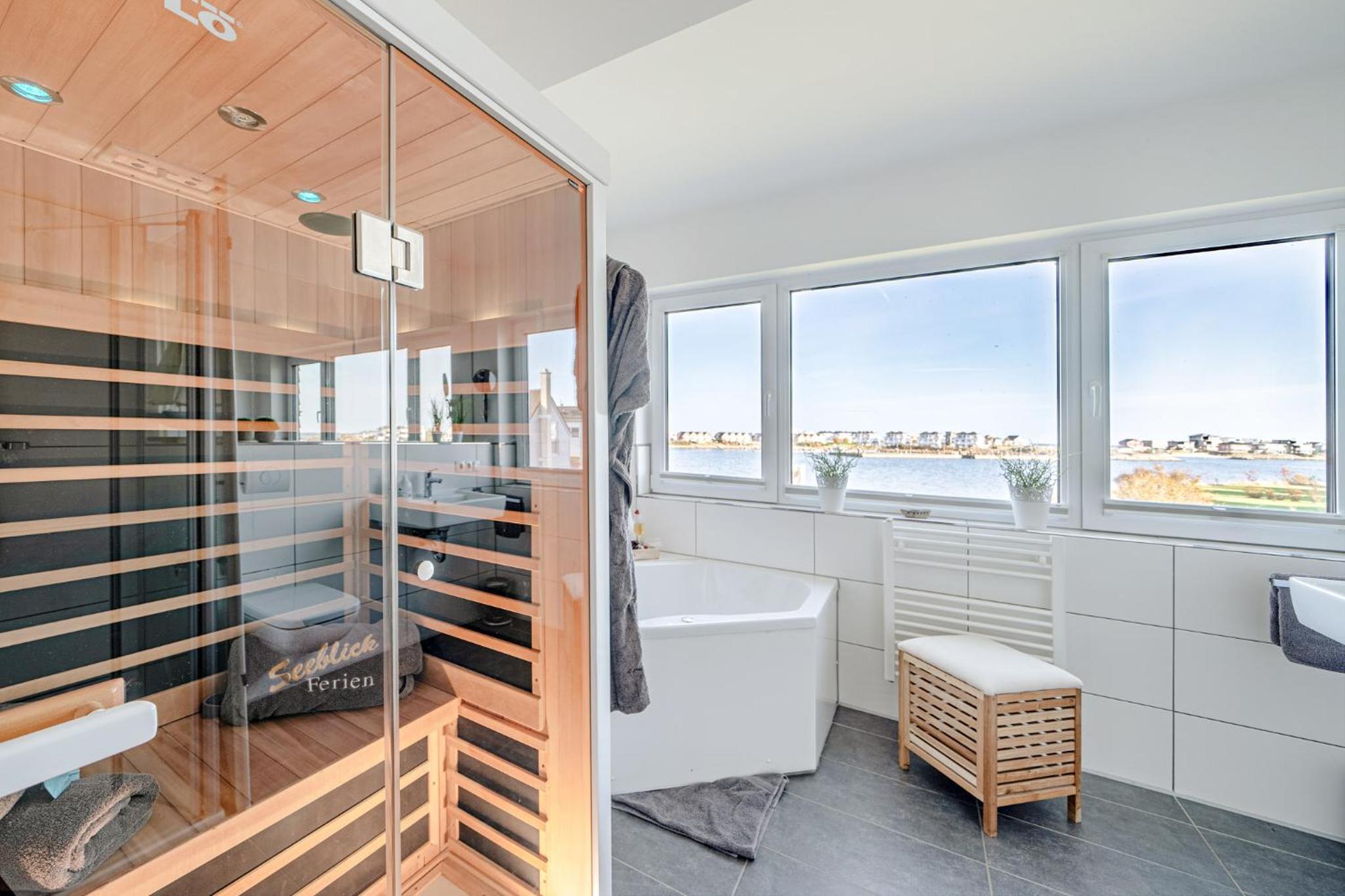 Ferienhaus Am MEER by Seeblick Ferien ORO, direkte Wasserlage,Sauna,Kamin