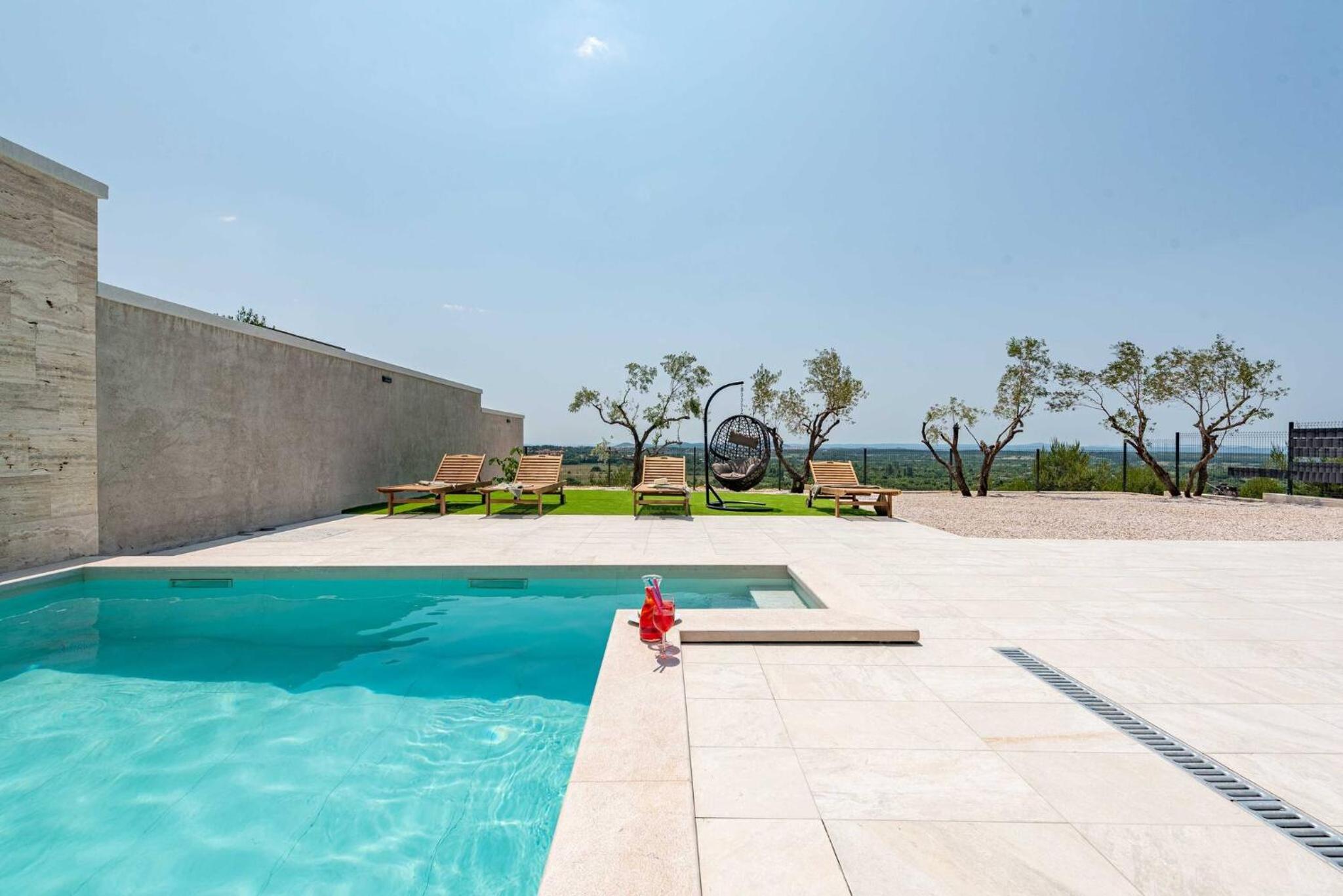 MY DALMATIA - Villa Pezer with heated swimming pool, sauna and Jacuzzi view 2