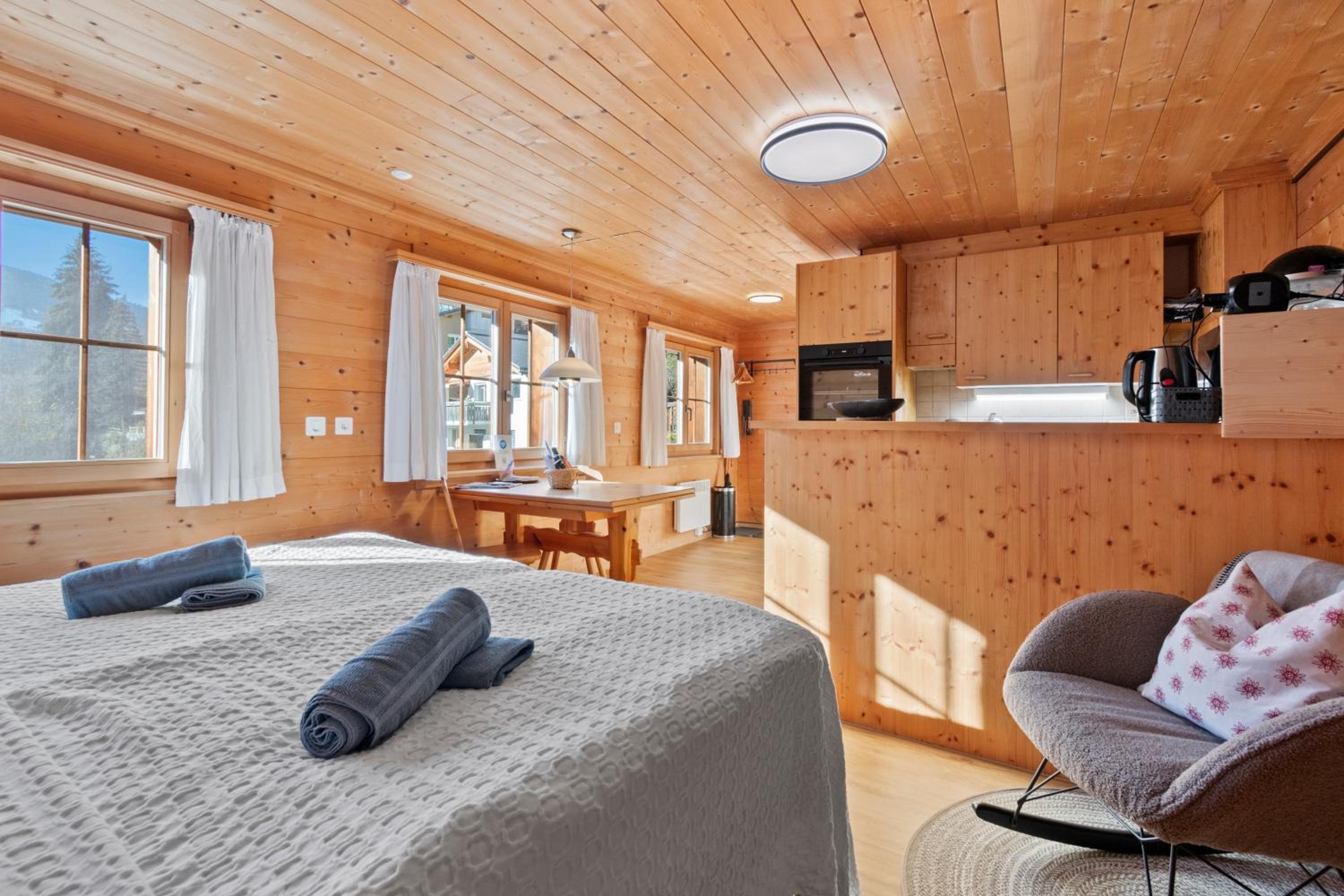 Gemütliches Chalet mit privater Sauna und schöner Aussicht