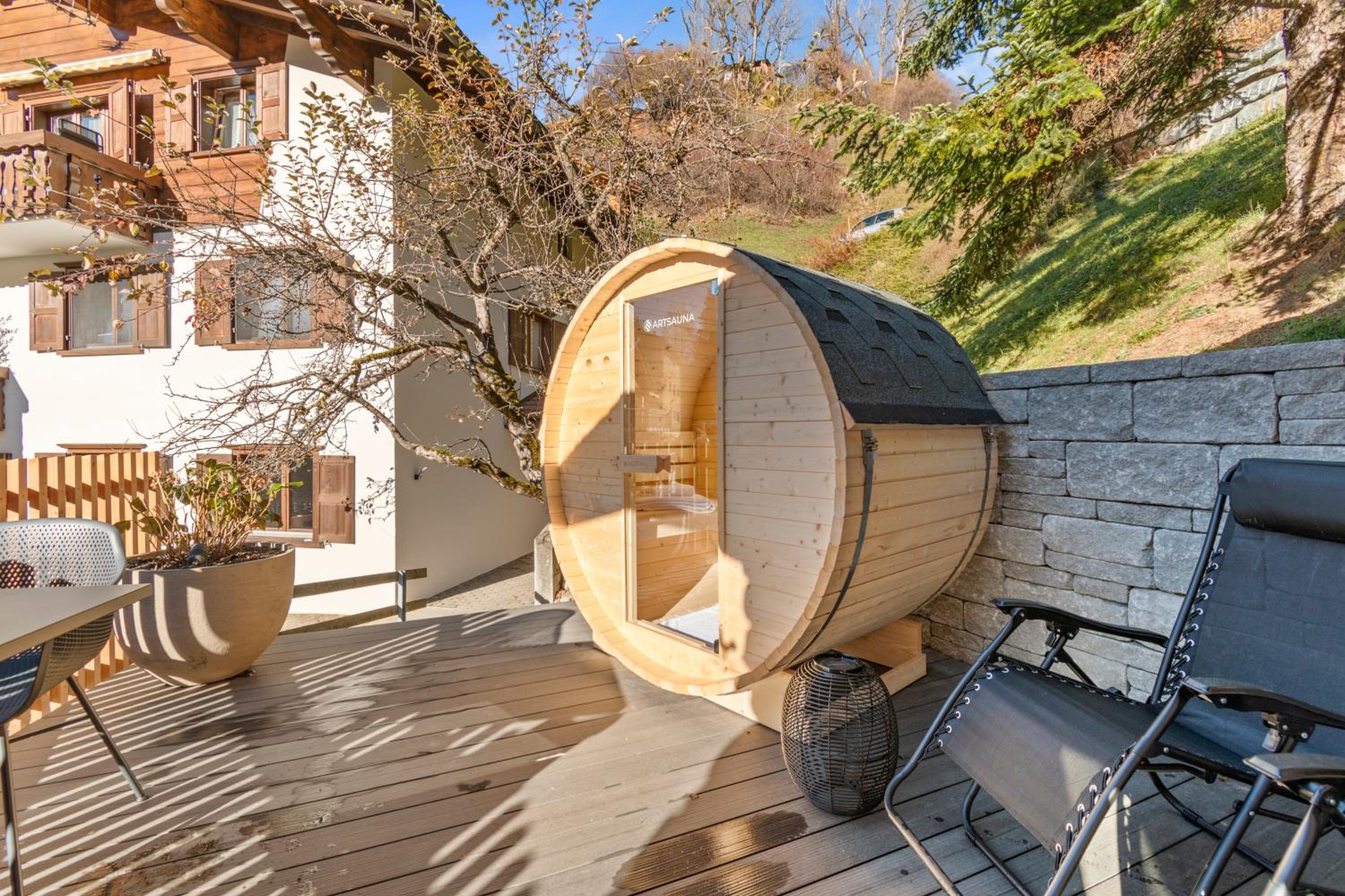Gemütliches Chalet mit privater Sauna und schöner Aussicht