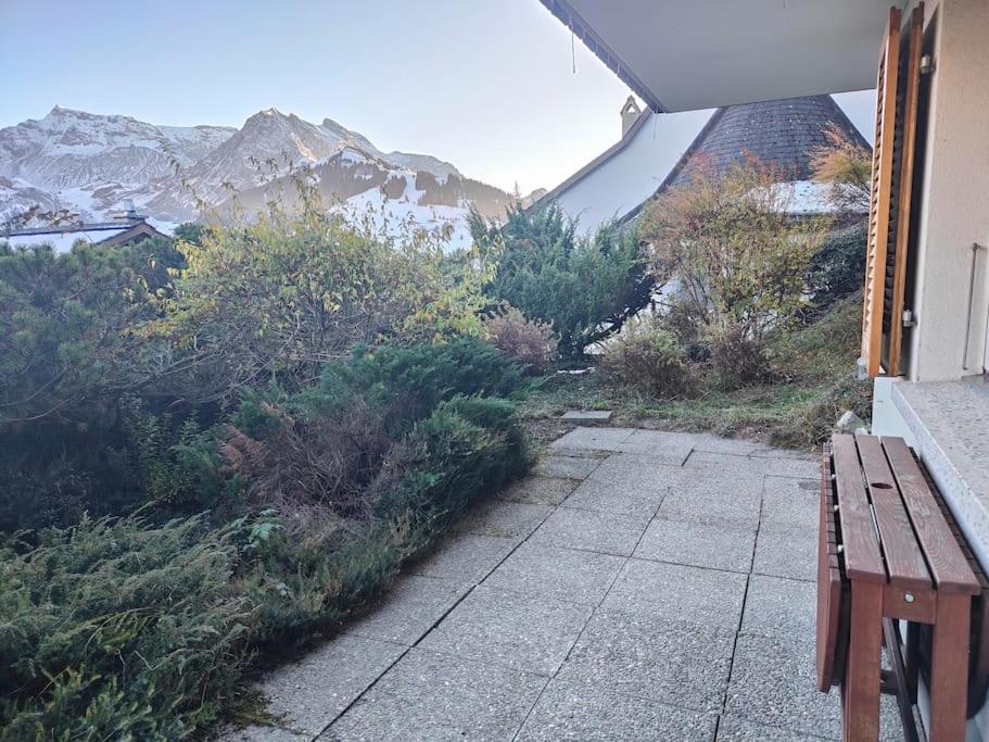 Skirennen von der Terrasse mitverfolgen