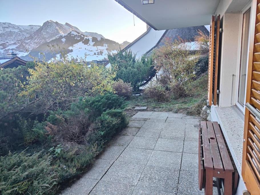 Skirennen von der Terrasse mitverfolgen