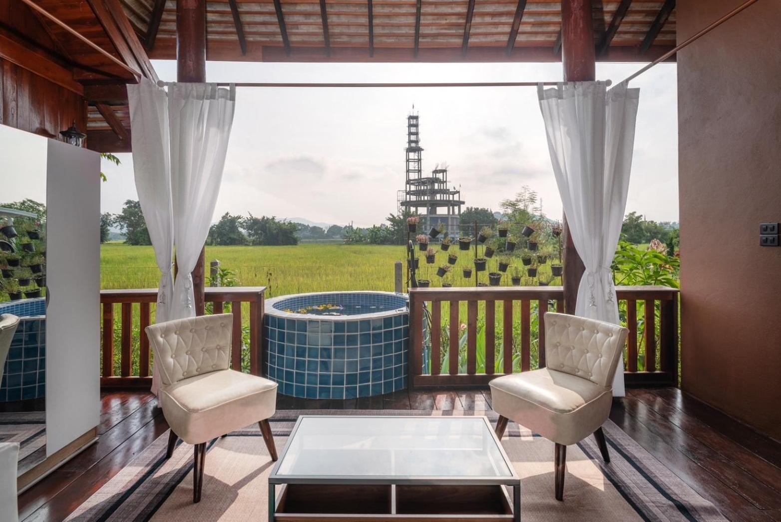 The garden pool villa resort at Doi Saket
