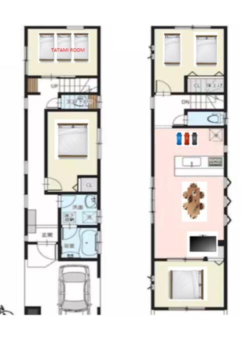 TD235 Spacious 4BR Home for 10 in Tokyo near JR Yamanote Line