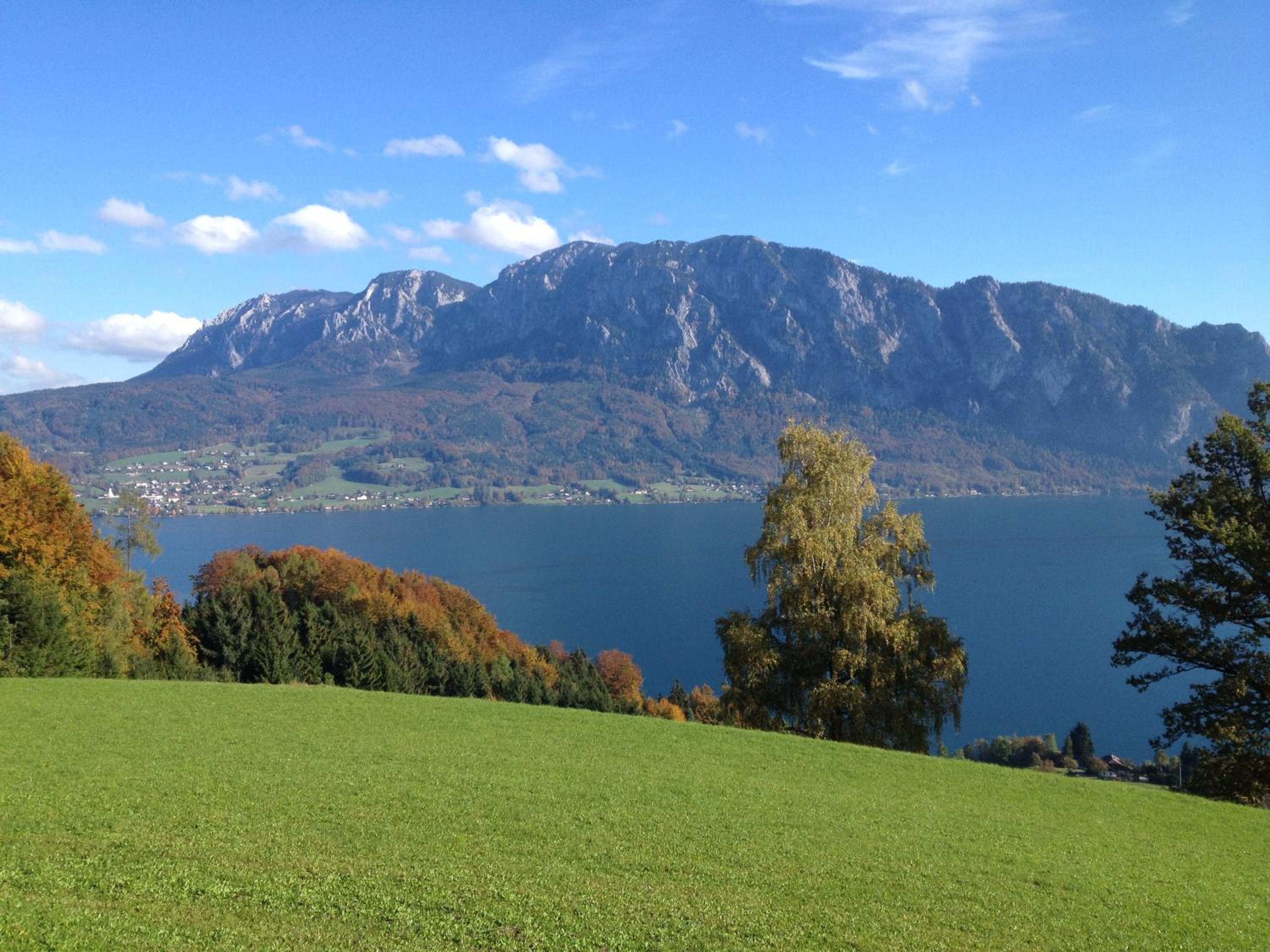 Chalet Attersee - ganzes Ferienhaus, Seeblick, Kamin, Sauna