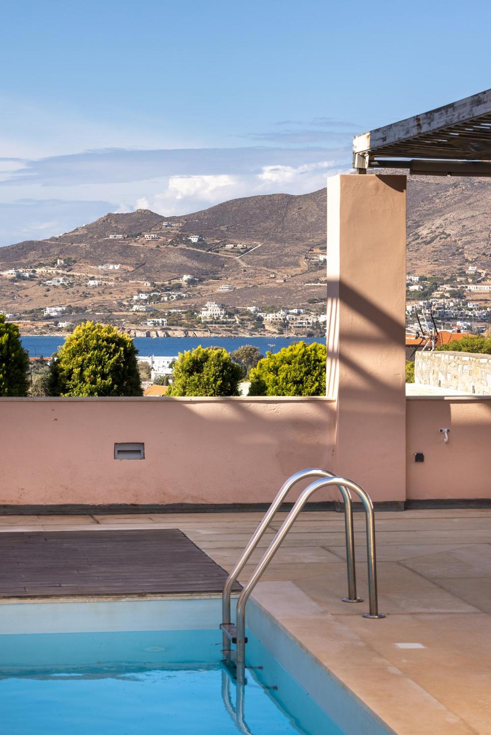 Villa Zoi with Sunset & Sea Views in Poseidonia, Syros view 2
