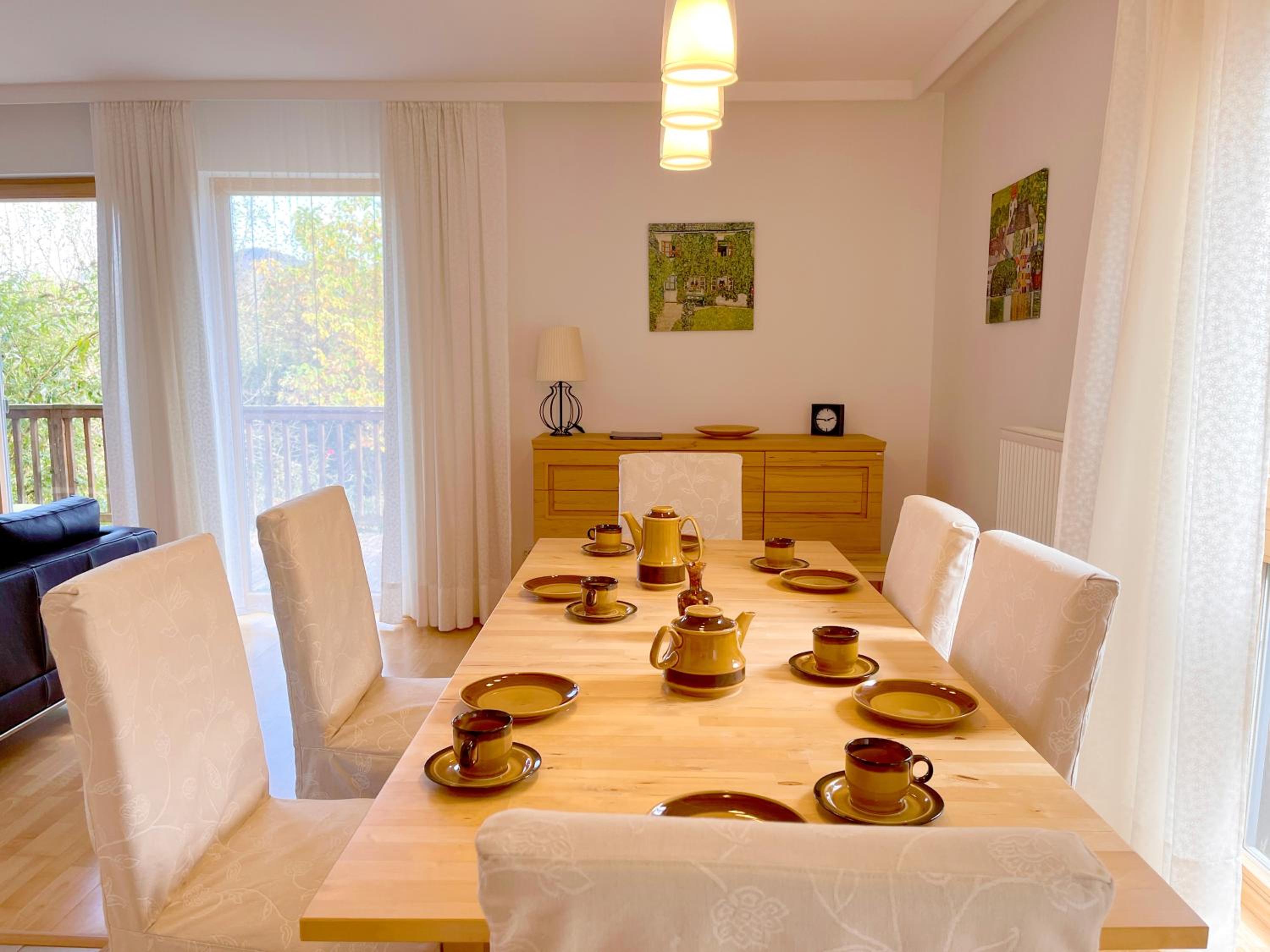Chalet Attersee - ganzes Ferienhaus, Seeblick, Kamin, Sauna