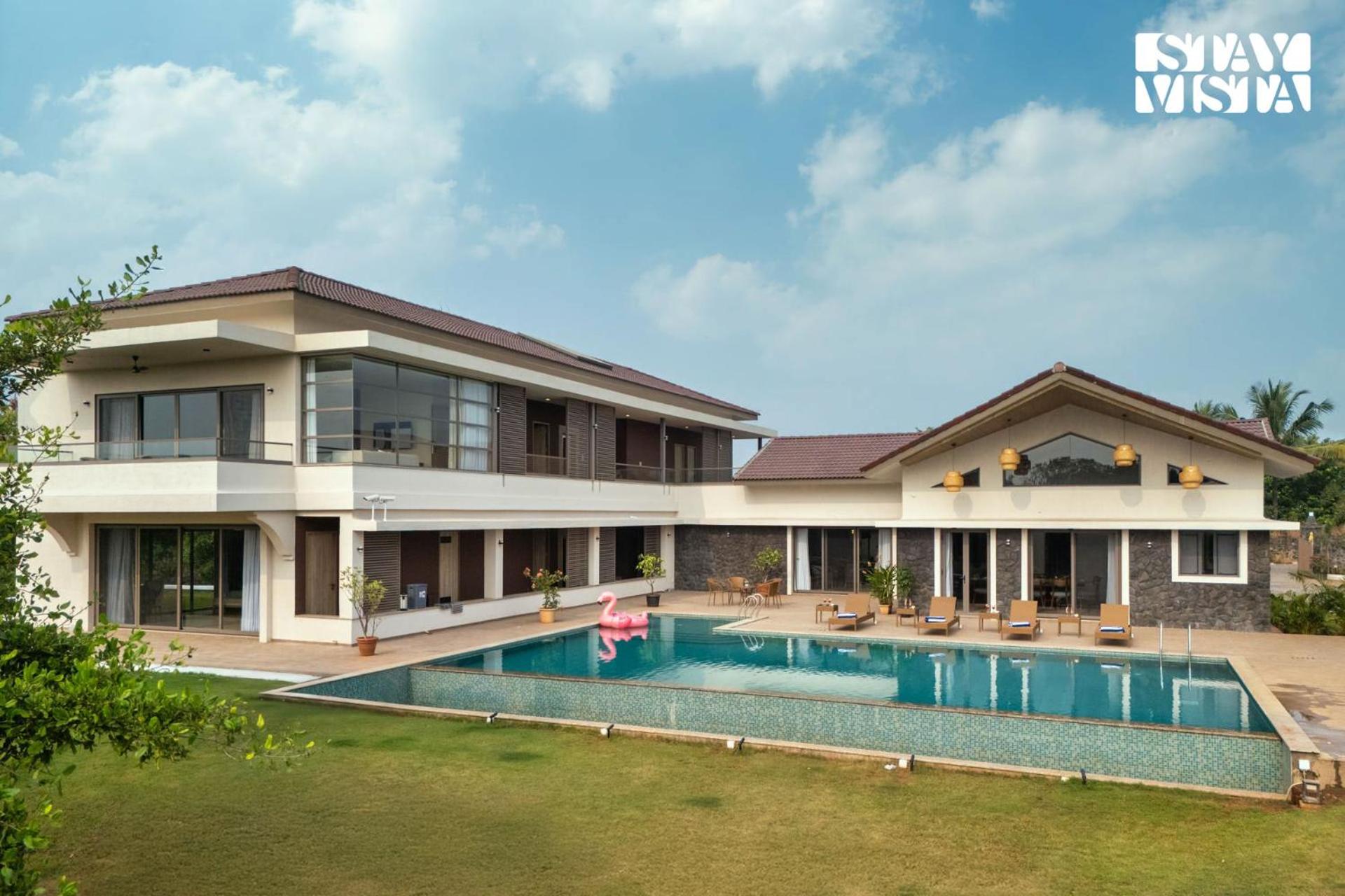 StayVista at Solaris with Pool, Lawn & BBQ view 3