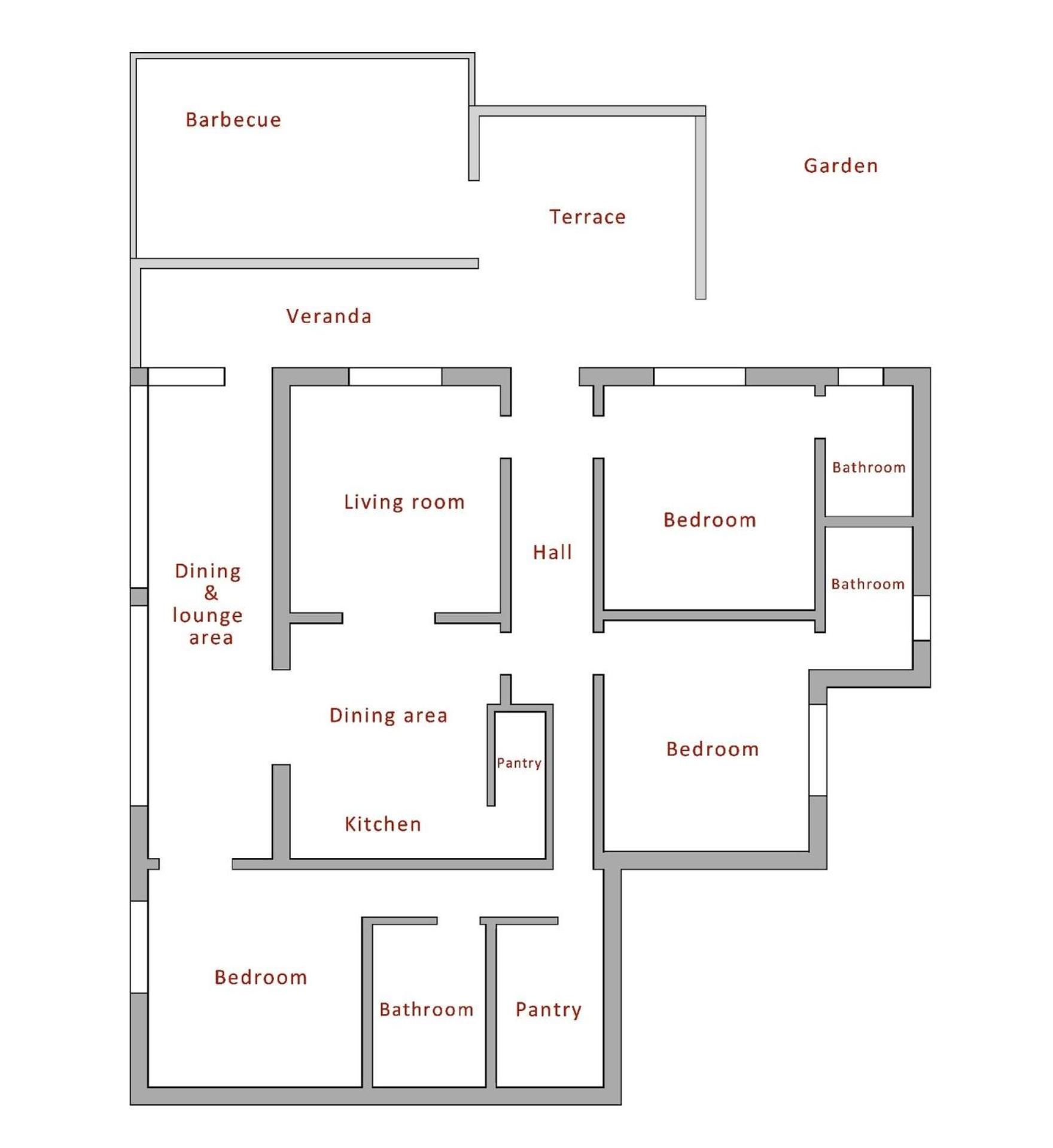 Erdgeschosswohnung Mit Terrasse Für Sechs Personen