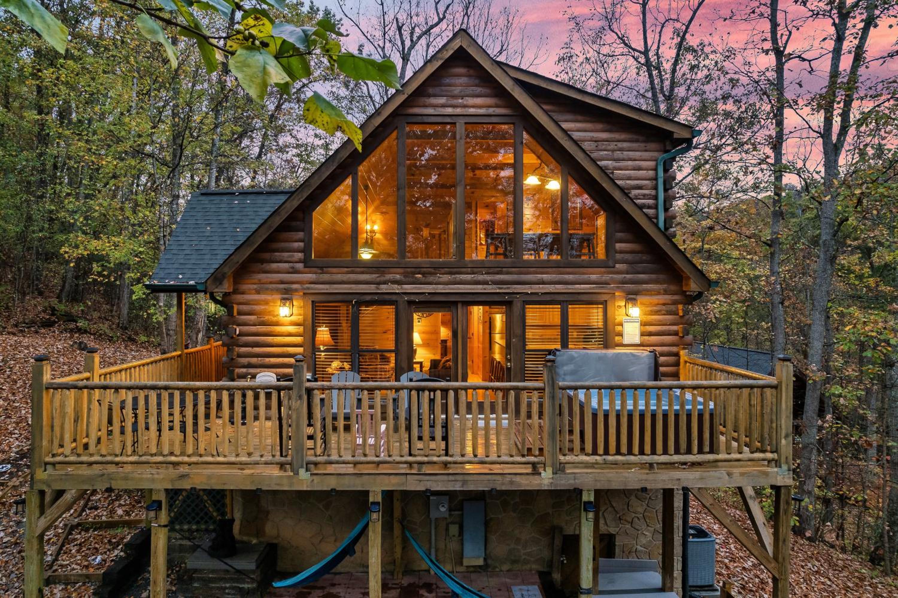 Deja View Serene Mountain Cabin for a Family Get-away with a Hot tub Sauna Fire pit that is Pet Friendly view 3