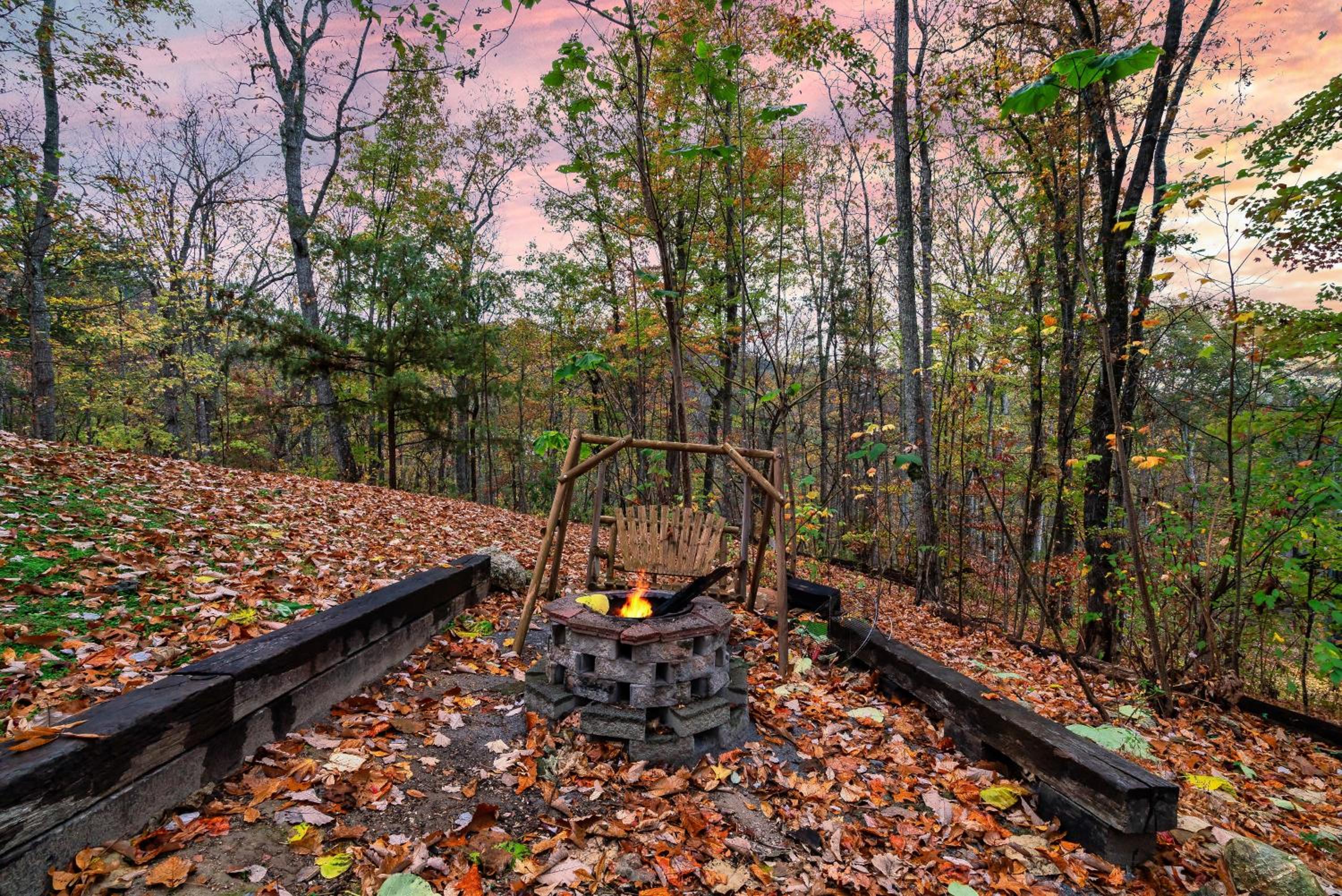 Deja View Serene Mountain Cabin for a Family Get-away with a Hot tub Sauna Fire pit that is Pet Friendly view 4