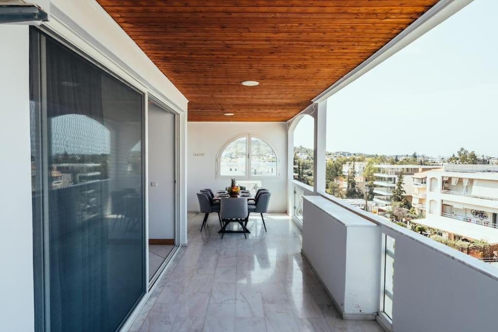 Grand Sea View Apartment 3' from Kavouri Beach