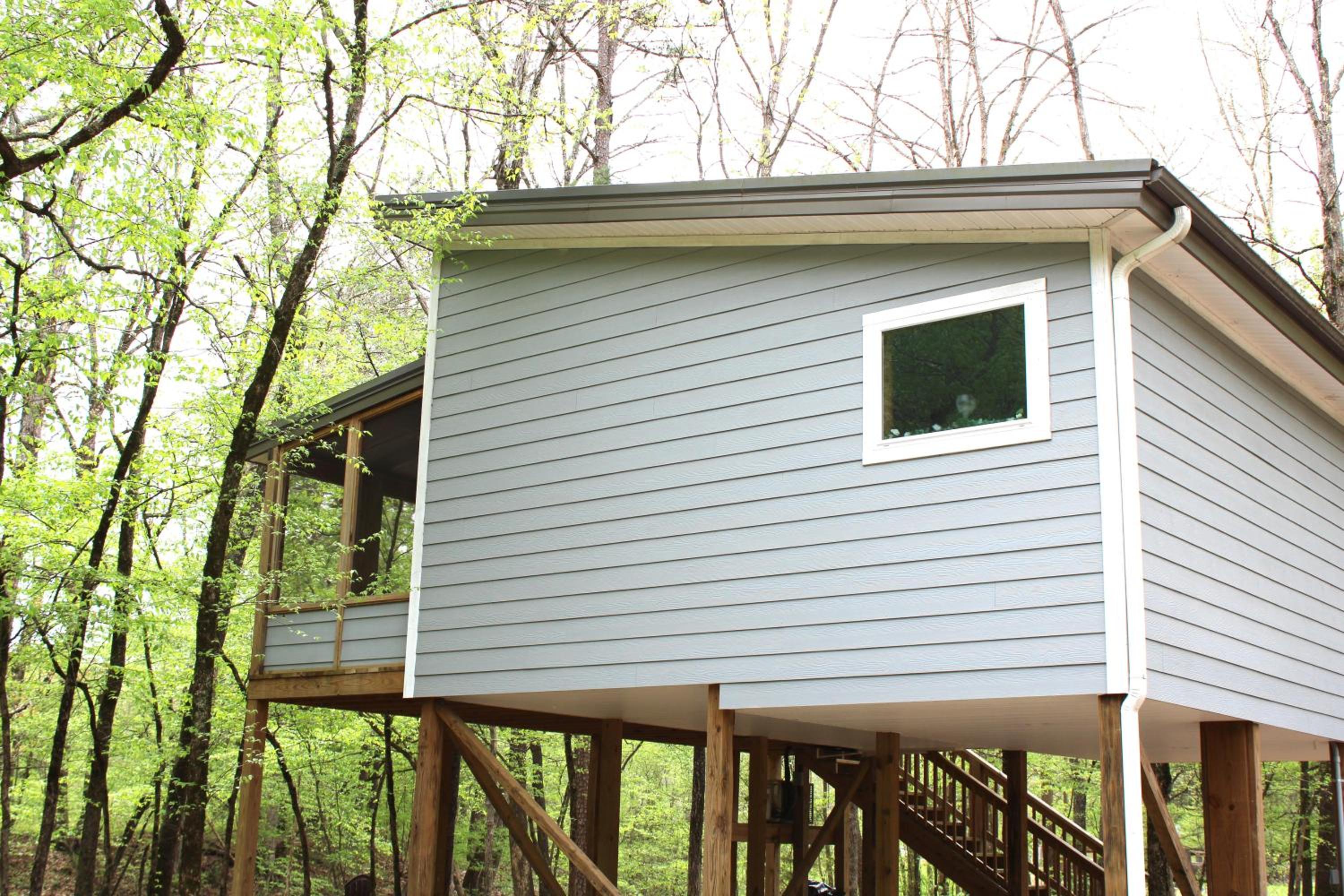 132 Catherine Park #2 Cozy Cabin on the Creek (grey cabin) view 2