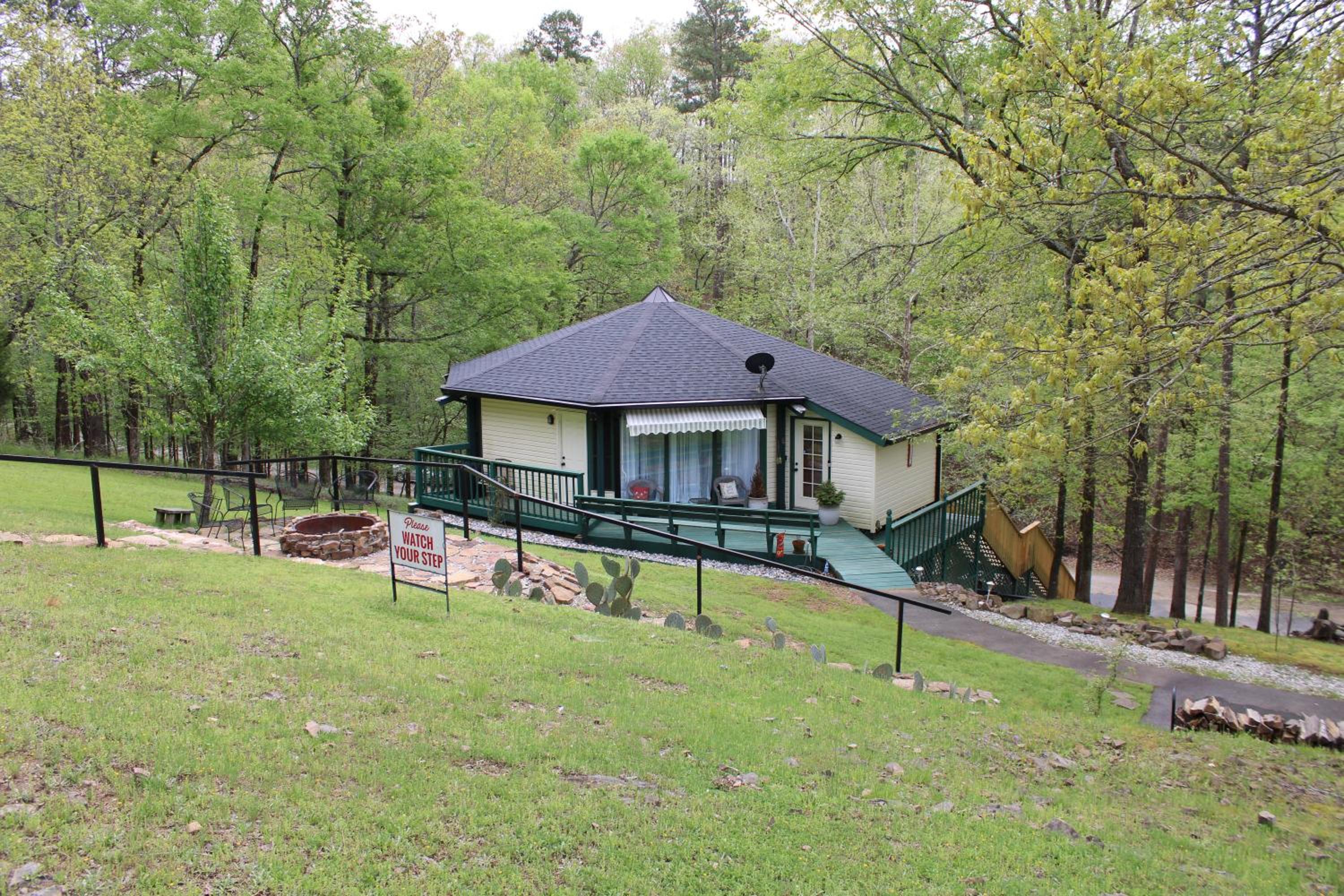 143 Waikiki Octagon House in the woods with large firepit view 3
