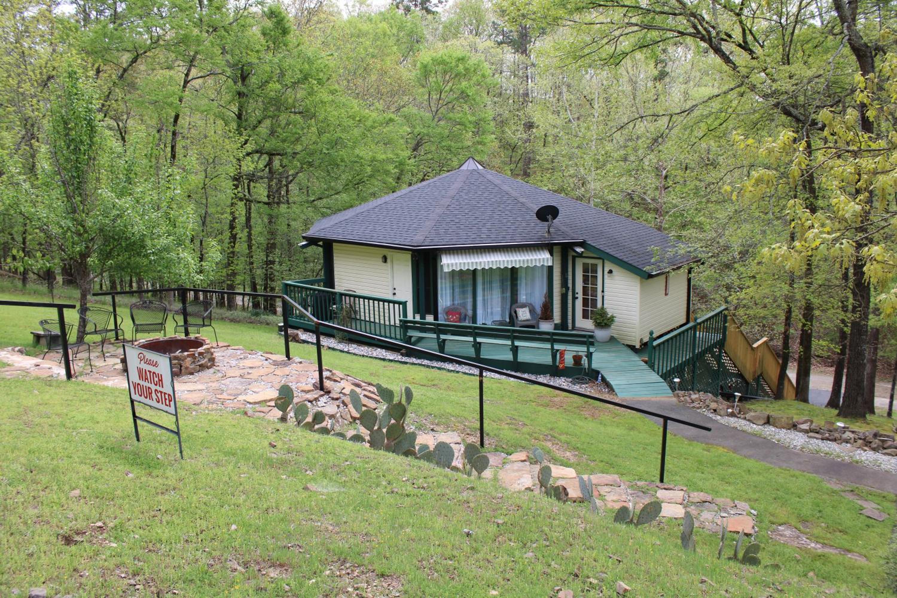 143 Waikiki Octagon House in the woods with large firepit view 5