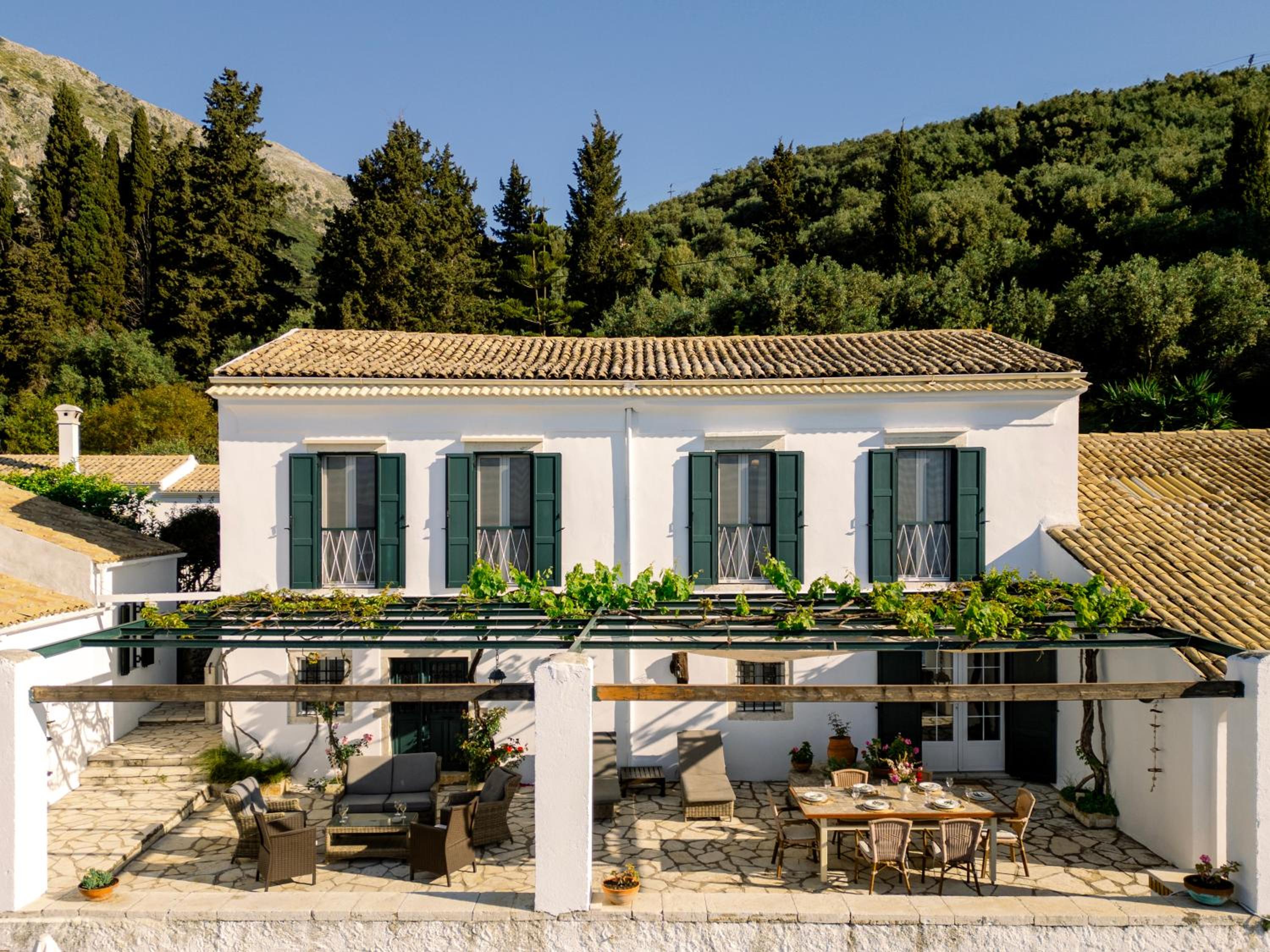 Nissaki Olive Press Villas view 2