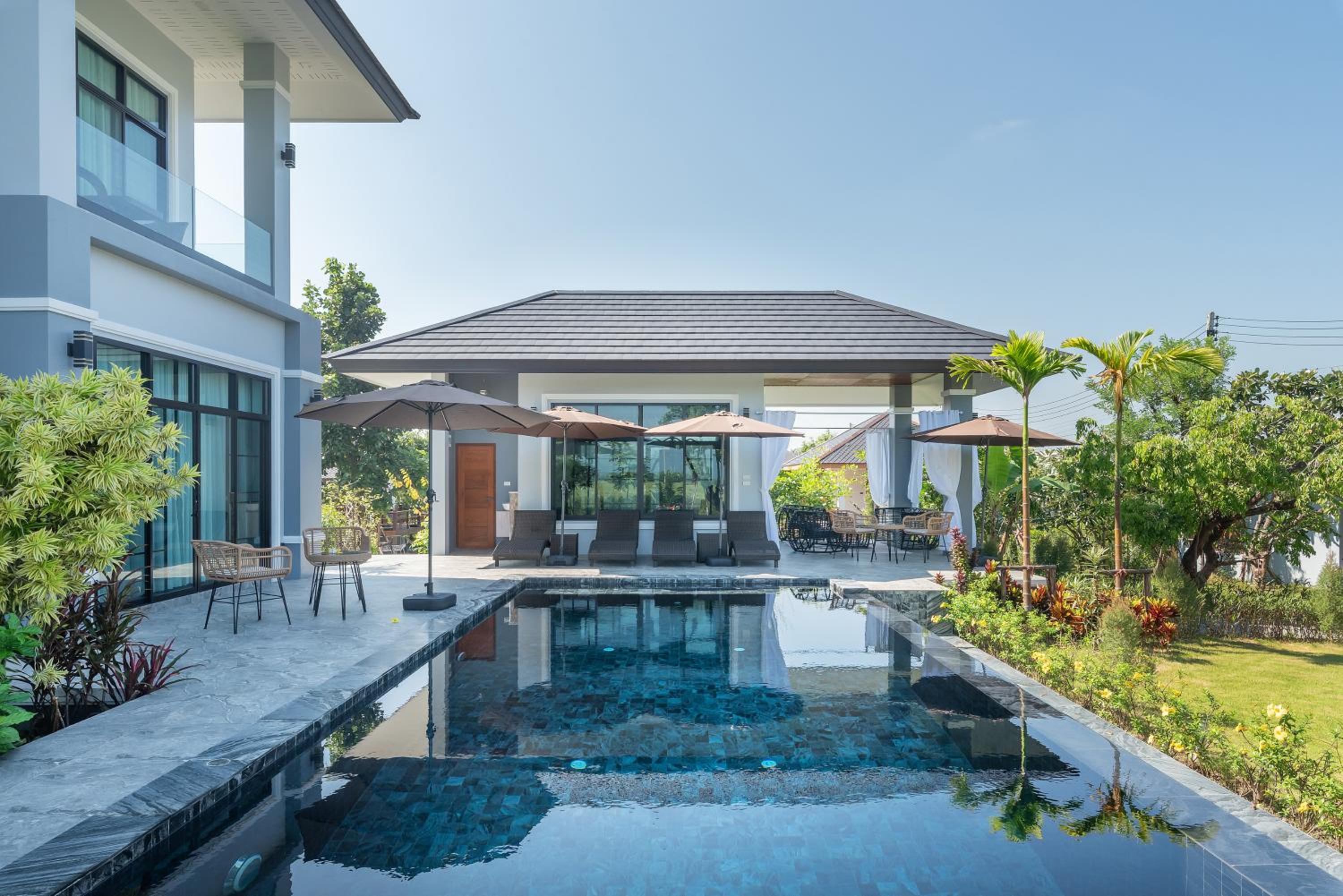 The garden pool villa resort at Doi Saket