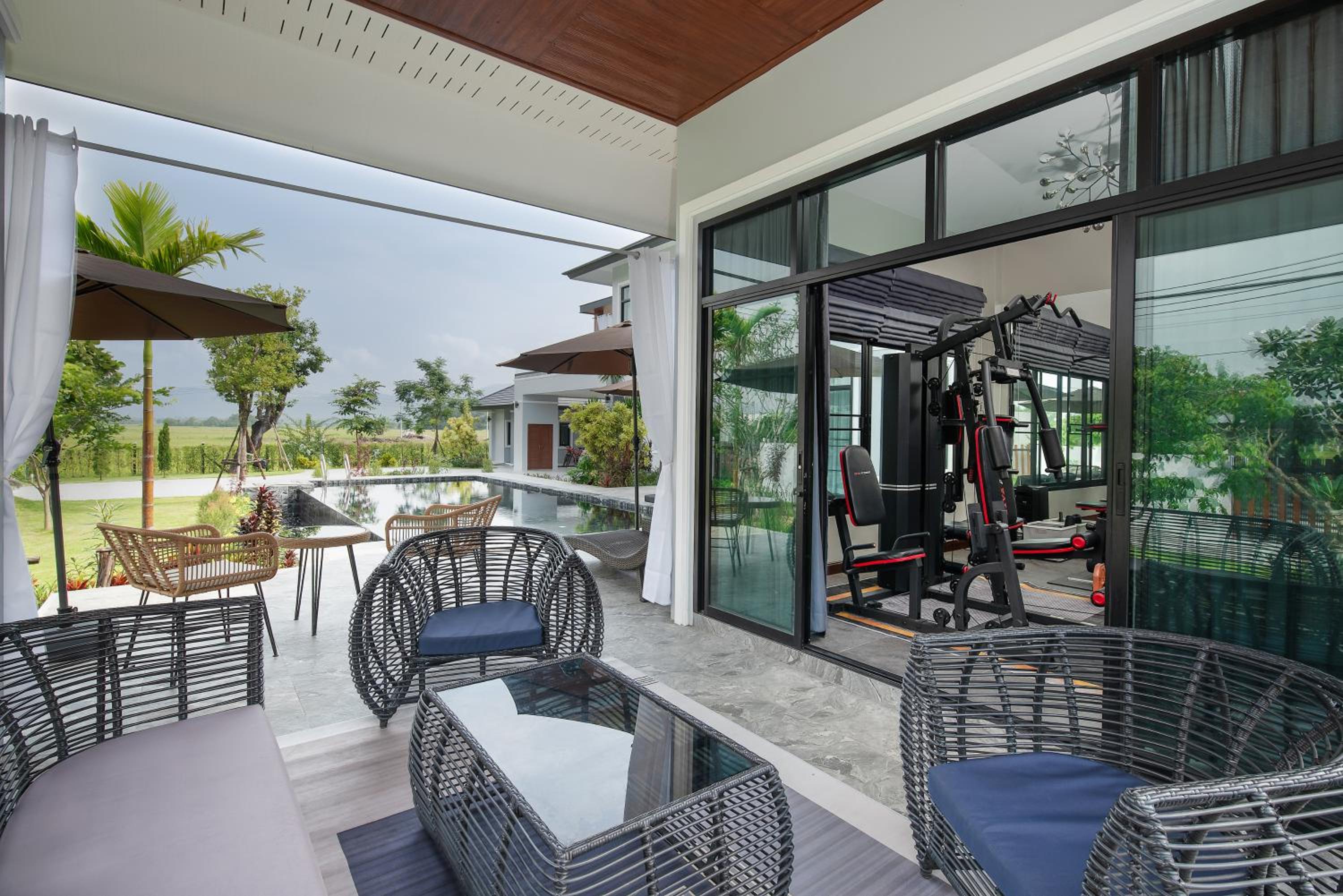 The garden pool villa resort at Doi Saket
