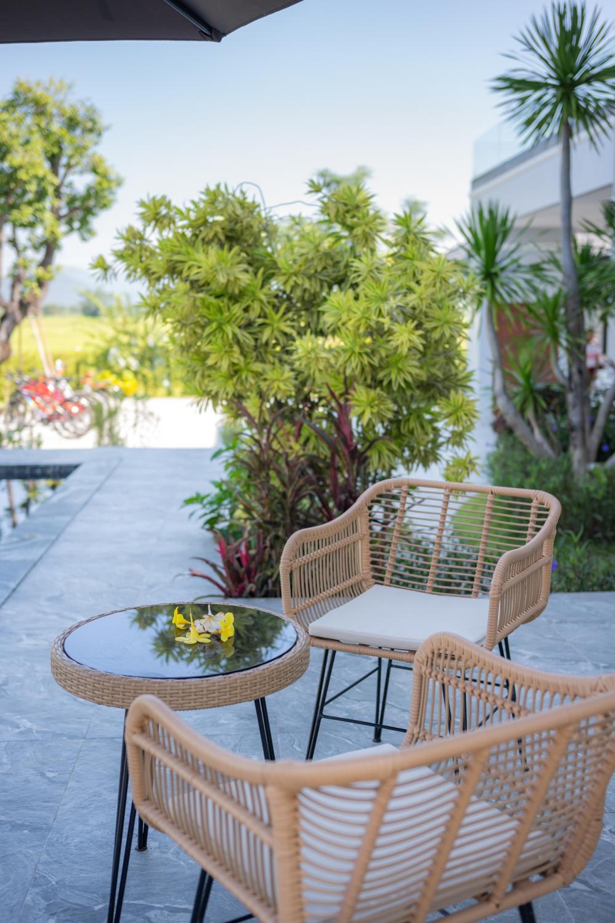The garden pool villa resort at Doi Saket