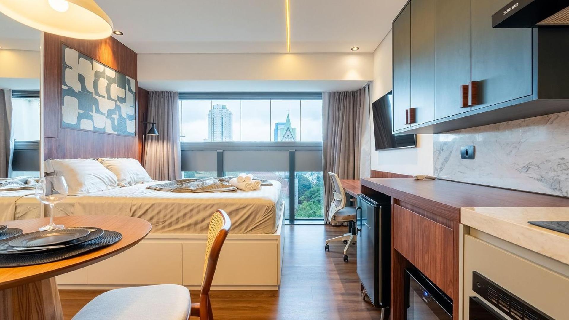 Experiência by Dabra House: Studios com Vista Panorâmica, Jardim Paulista!