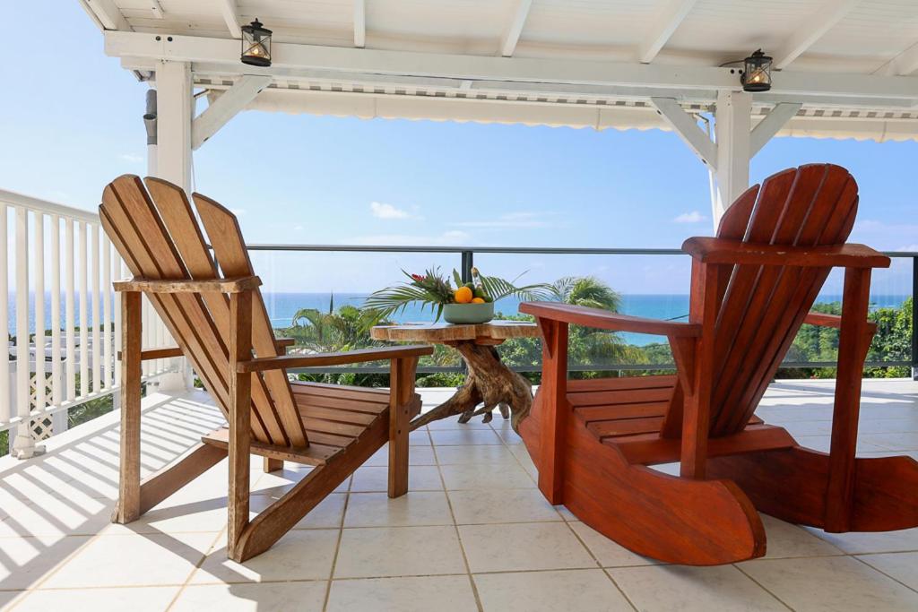 Villa Constellation vue Mer piscine et plage à pied