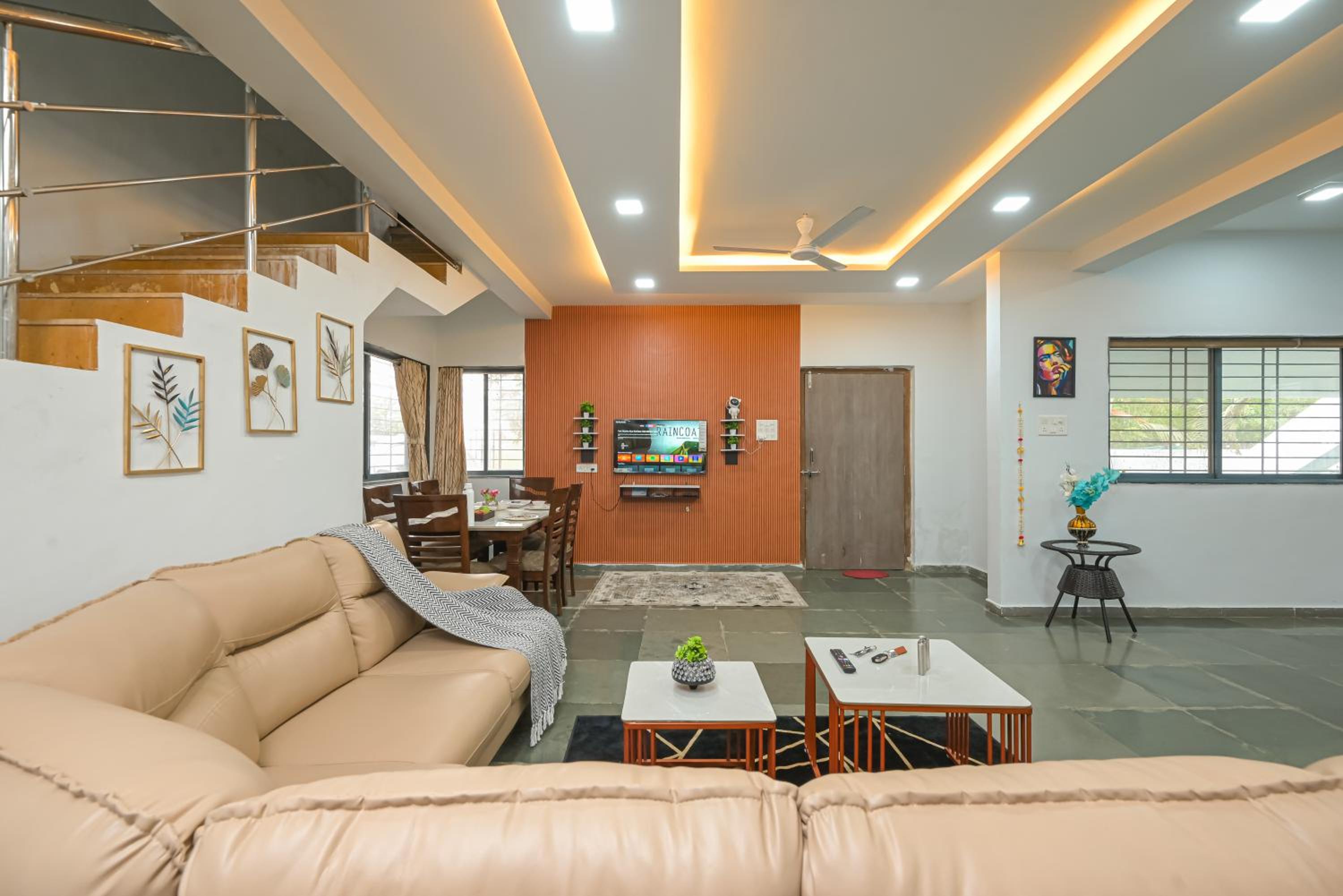 ll EMPYREAN STAY ll WHITE UNICORN VILLA ll 3BHK ll AC ll PRIVATE BIG POOL ll LUXURY view 4
