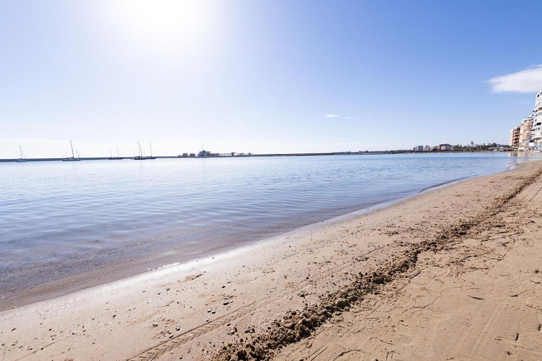 Torrevieja Playa Naufragos y piscina comunitaria