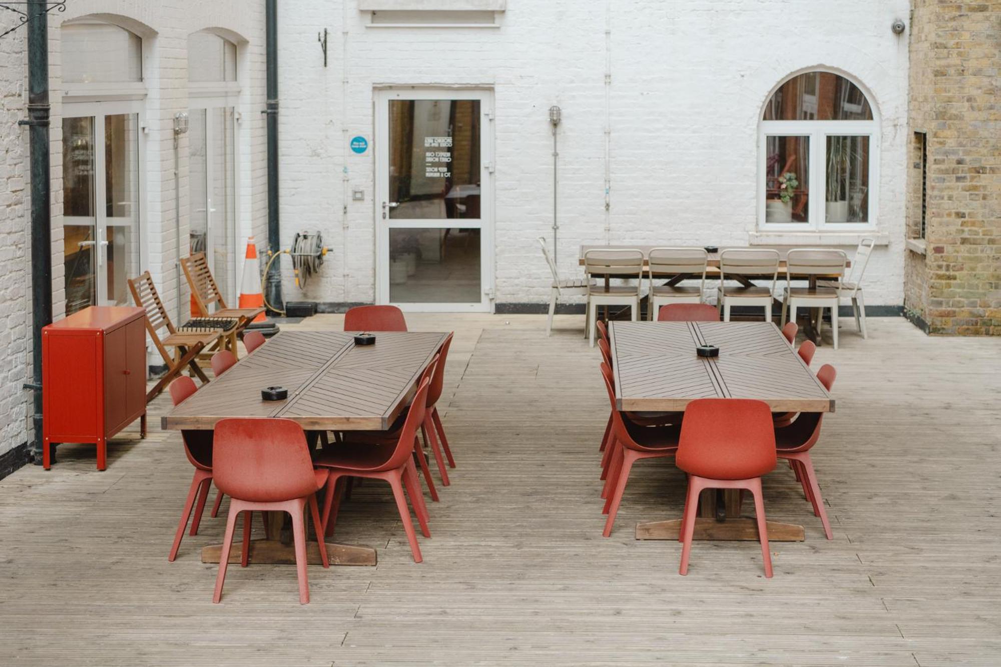 outdoor bbq area