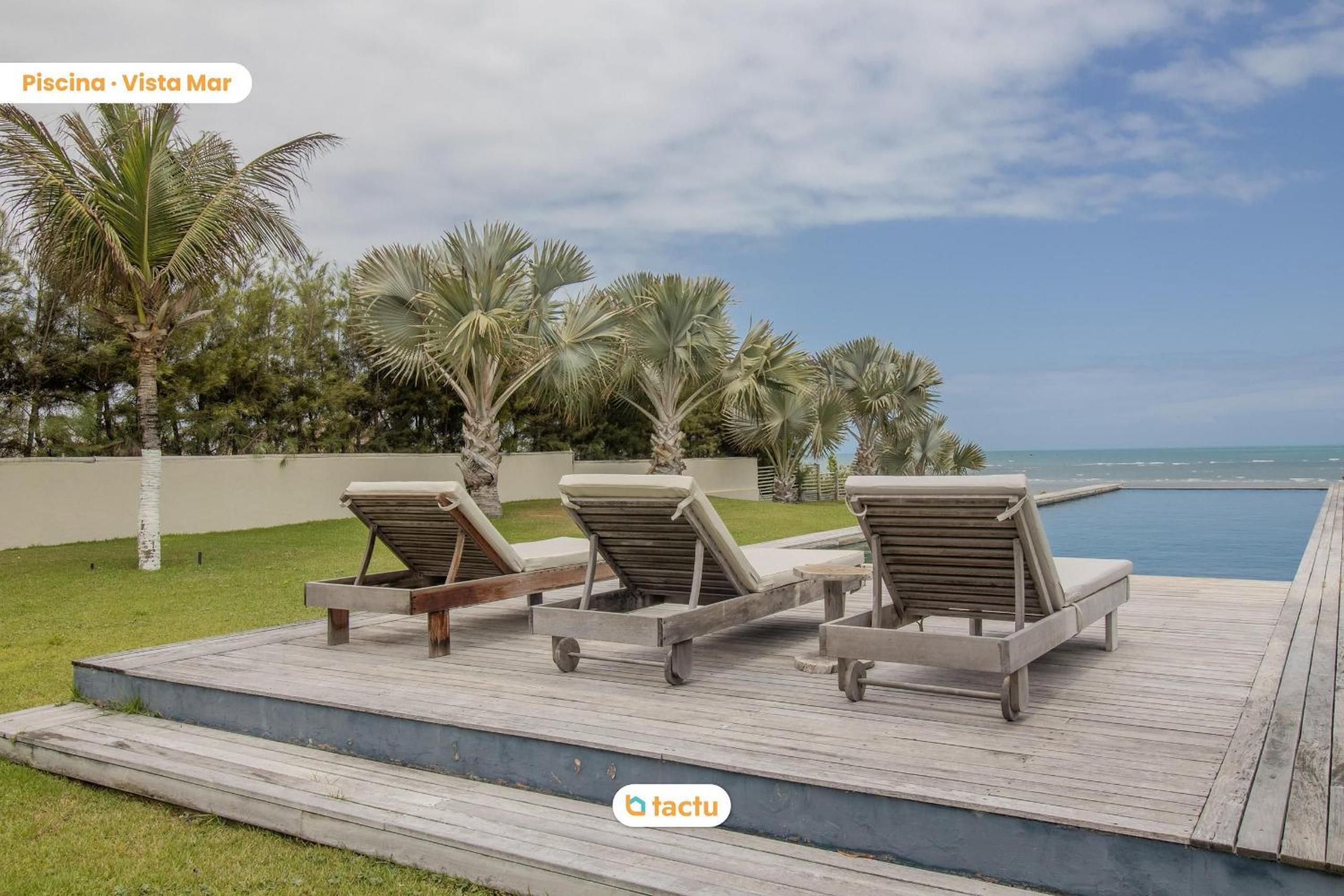 Casa Jaguaribe: Piscina Infinita com Vista Mar