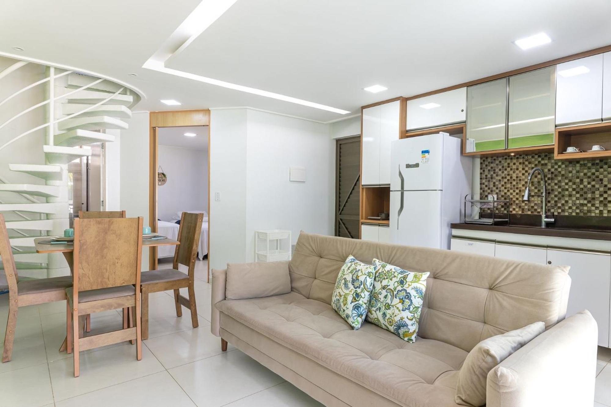 Flat ou Bangalo Luxo Beach Class Beira Mar Muro Alto