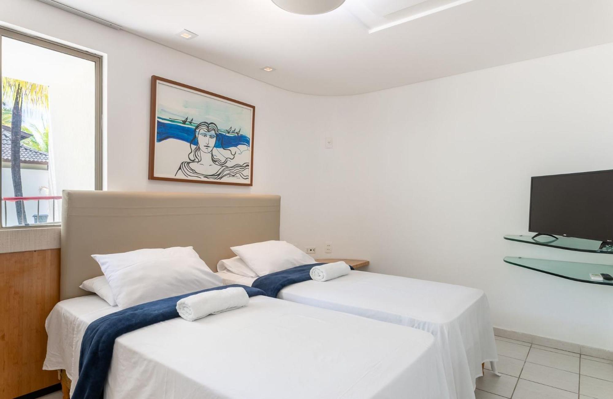 Flat ou Bangalo Luxo Beach Class Beira Mar Muro Alto