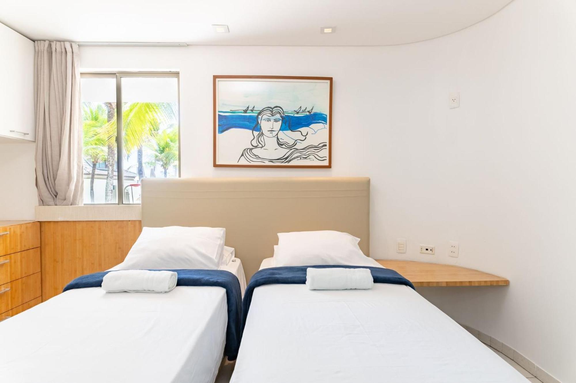 Flat ou Bangalo Luxo Beach Class Beira Mar Muro Alto
