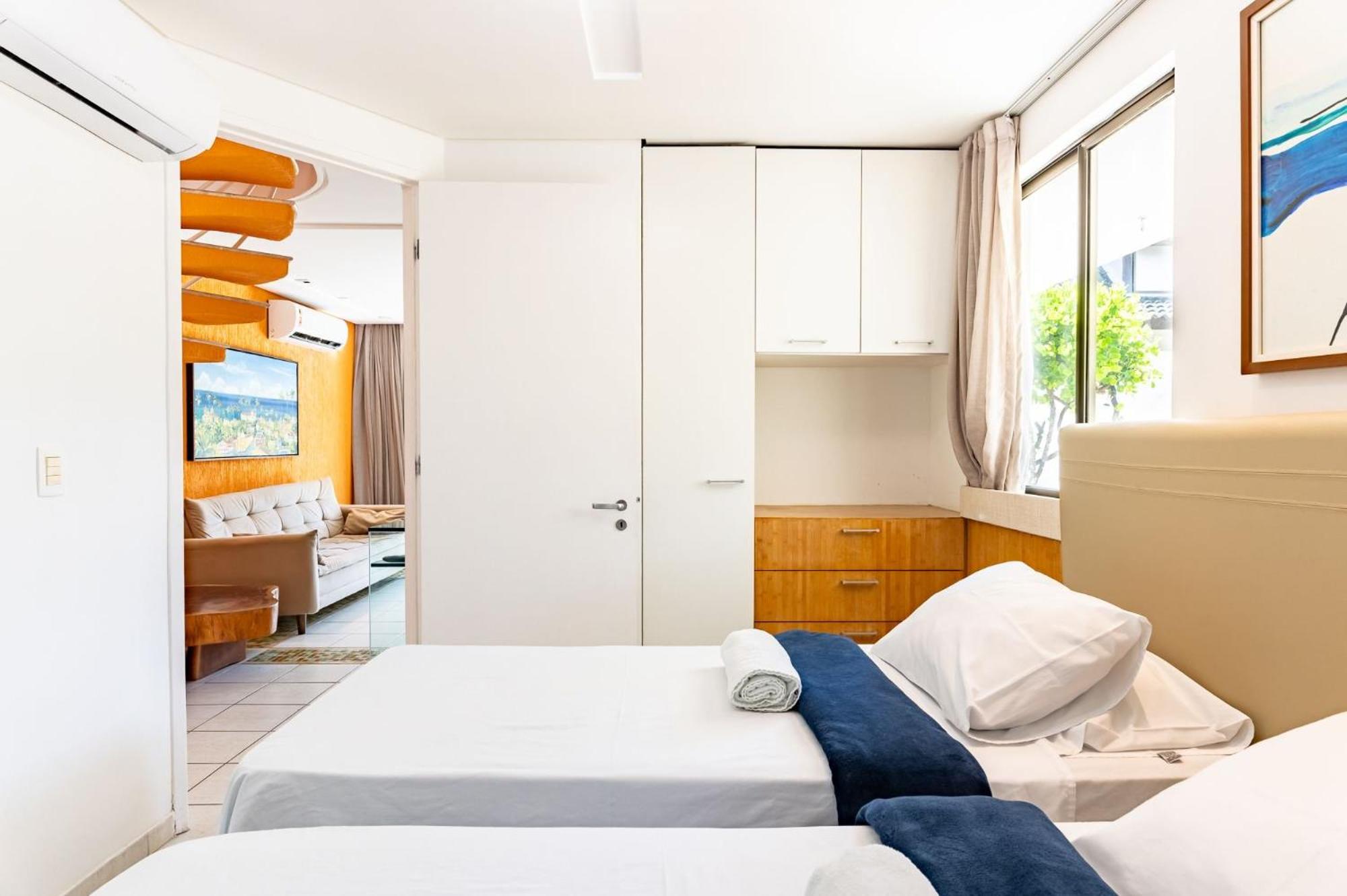 Flat ou Bangalo Luxo Beach Class Beira Mar Muro Alto