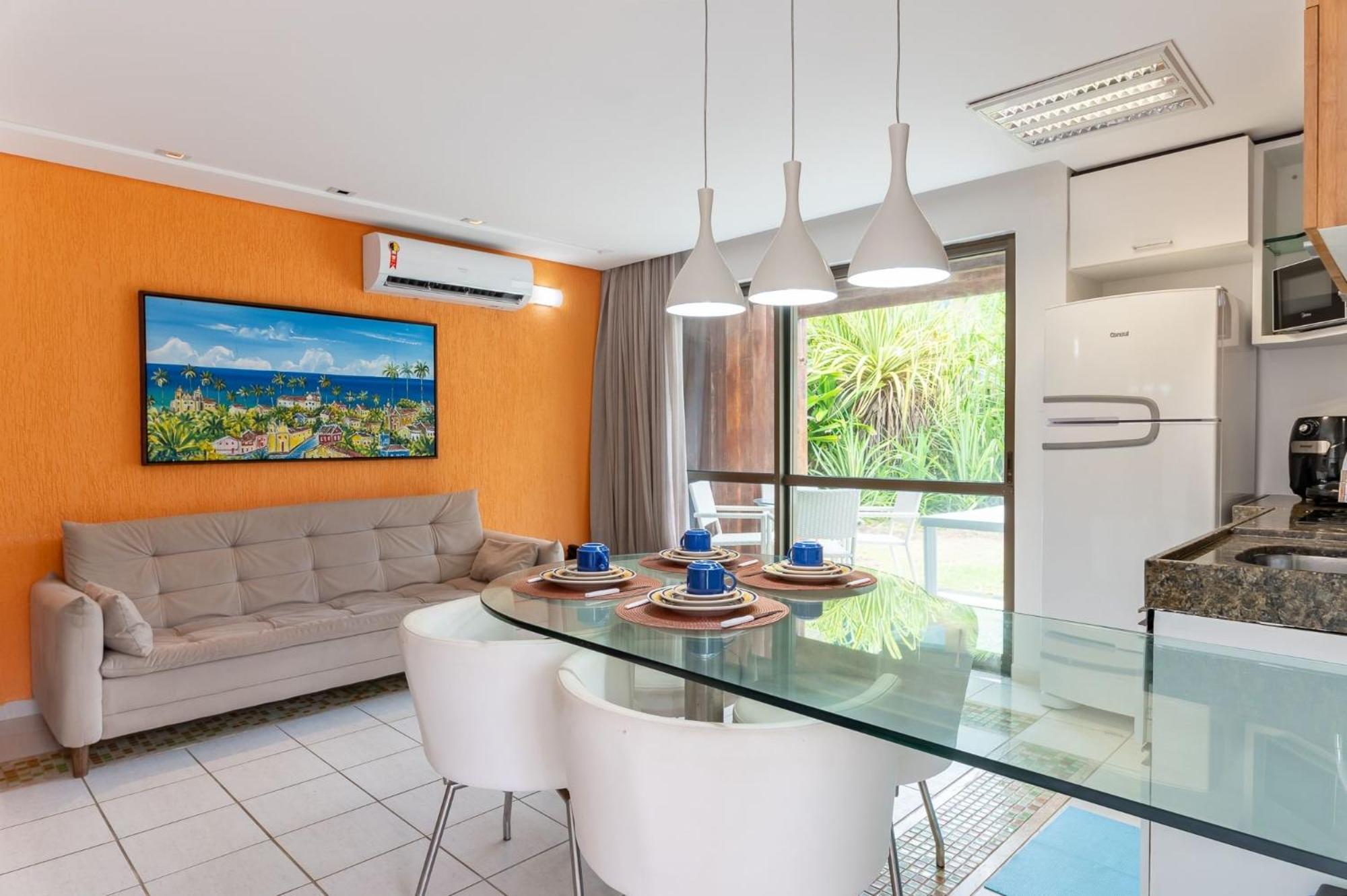 Flat ou Bangalo Luxo Beach Class Beira Mar Muro Alto