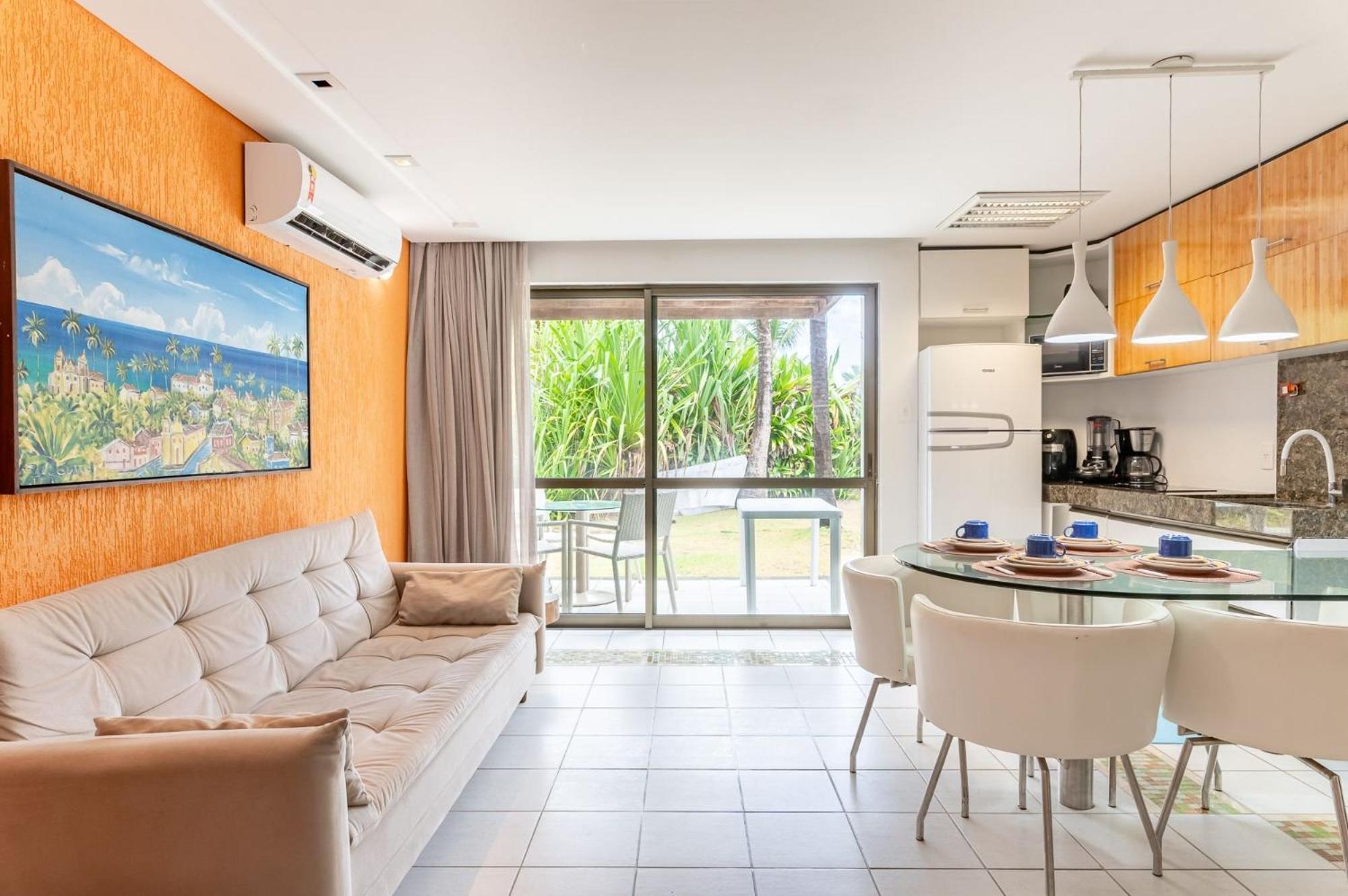 Flat ou Bangalo Luxo Beach Class Beira Mar Muro Alto