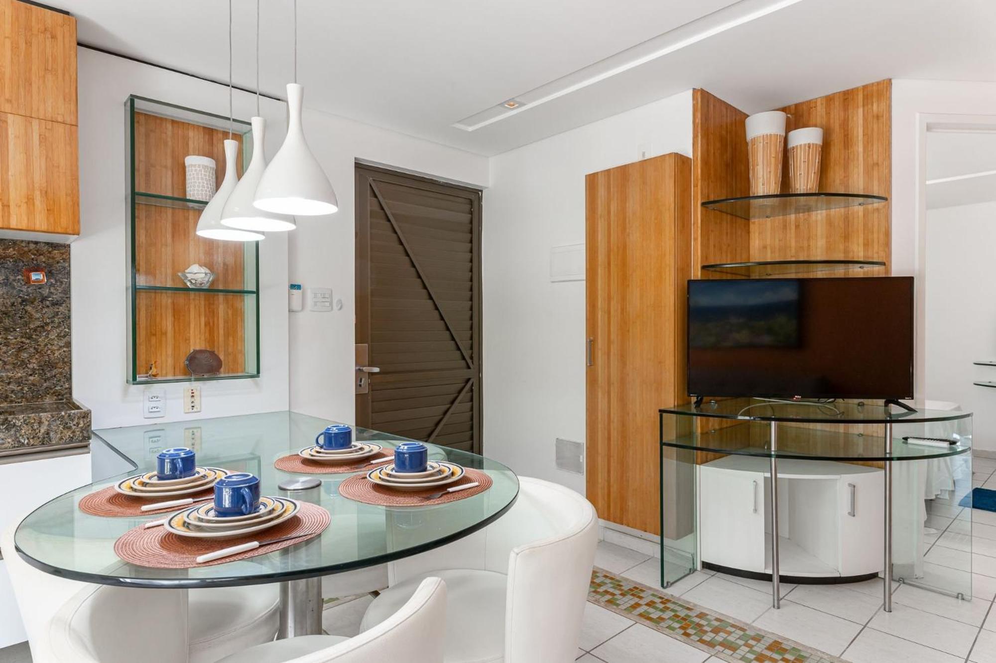Flat ou Bangalo Luxo Beach Class Beira Mar Muro Alto