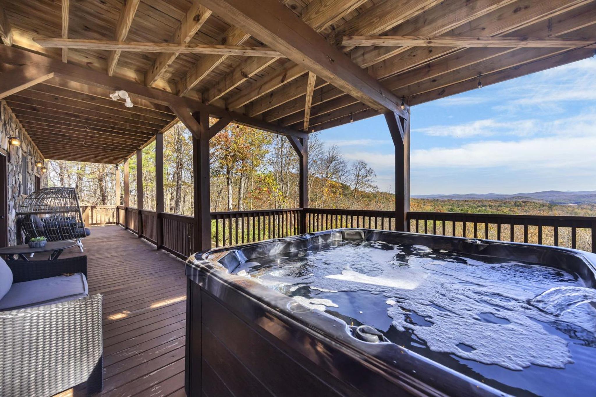 Top of the Mountain Breathtaking Views Hot Tub view 5