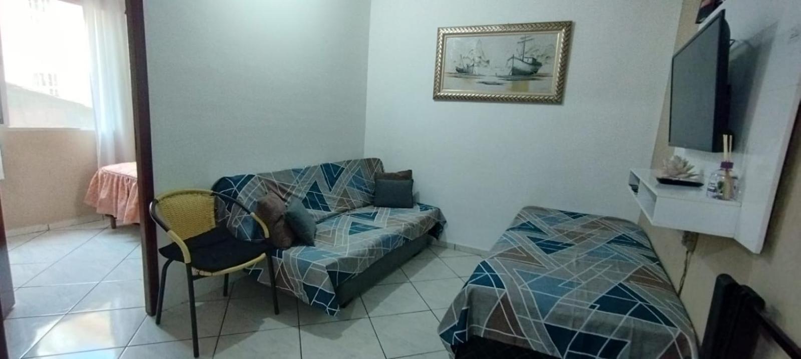 Apto com 01 dormitório e Wi-fi - Praia Grande- Tupi - perto da praia