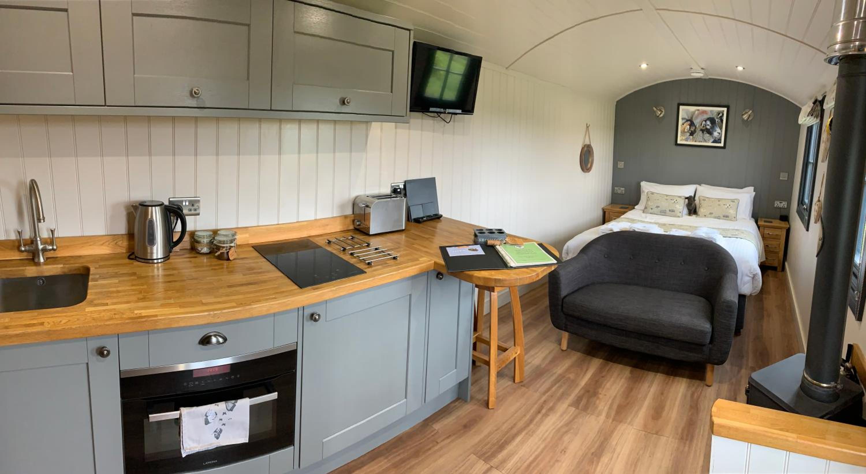 Springwood Shepherd Huts Glamping York view 2