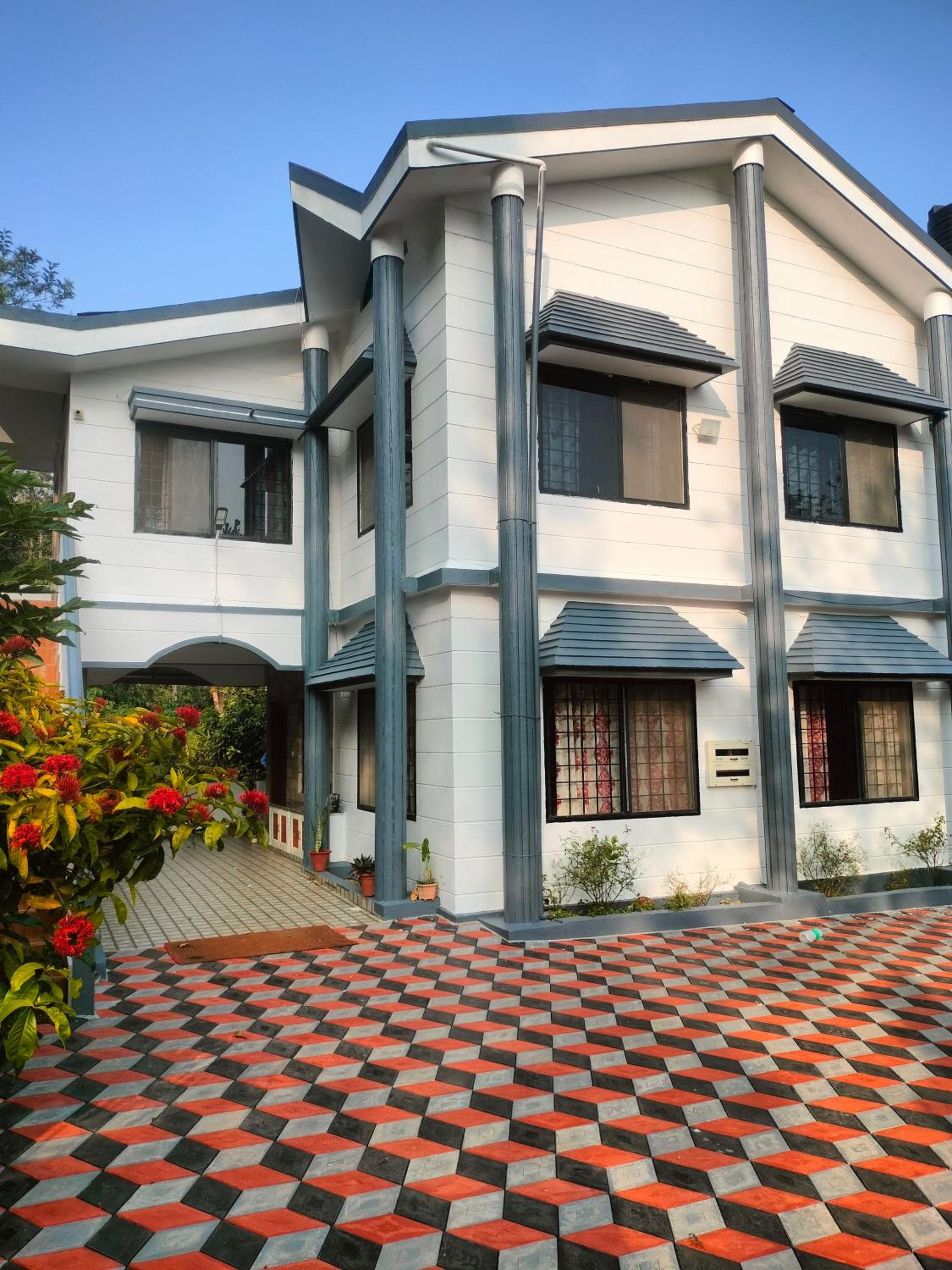 White villa coorg with river view