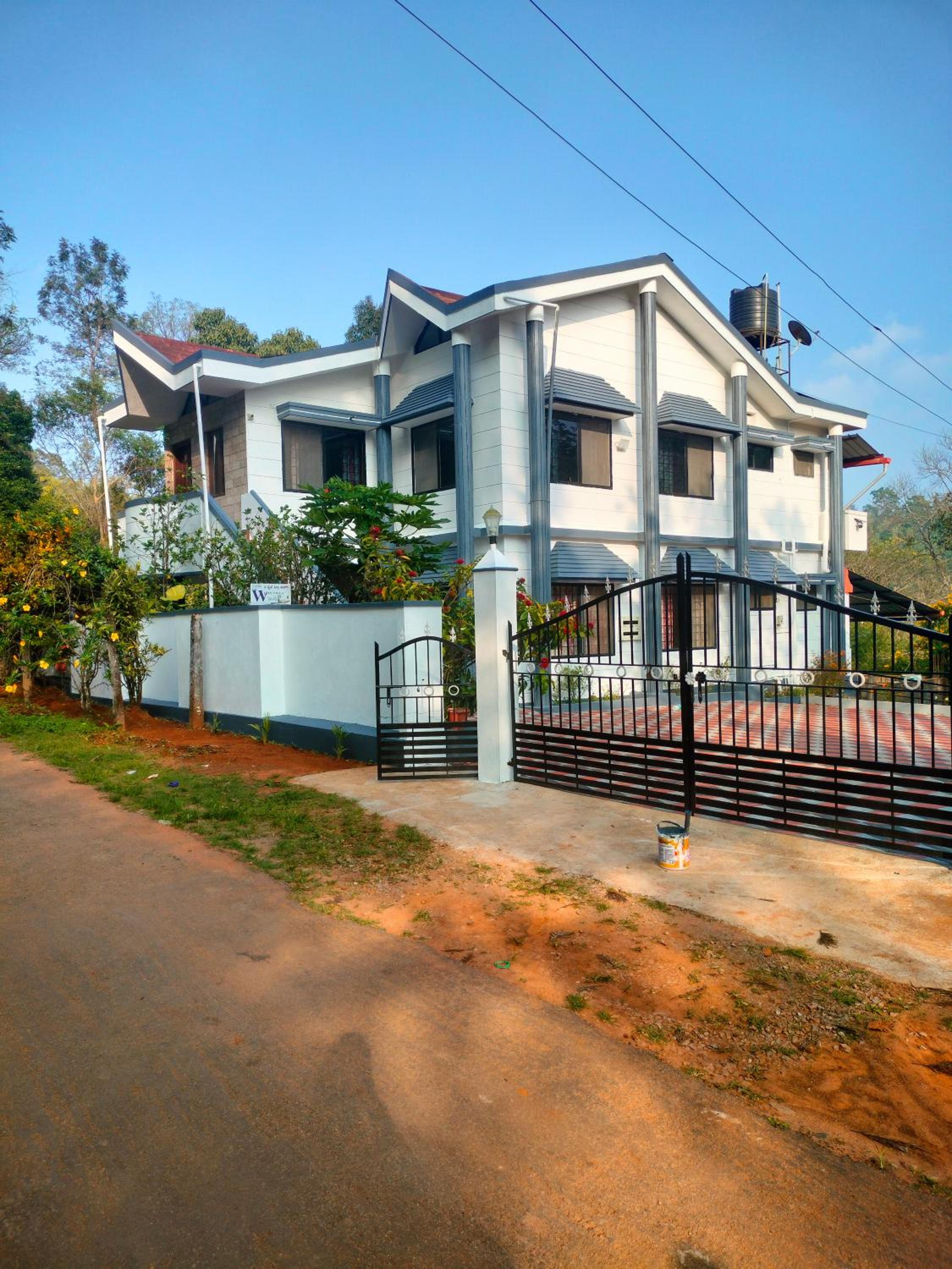 White villa coorg with river view